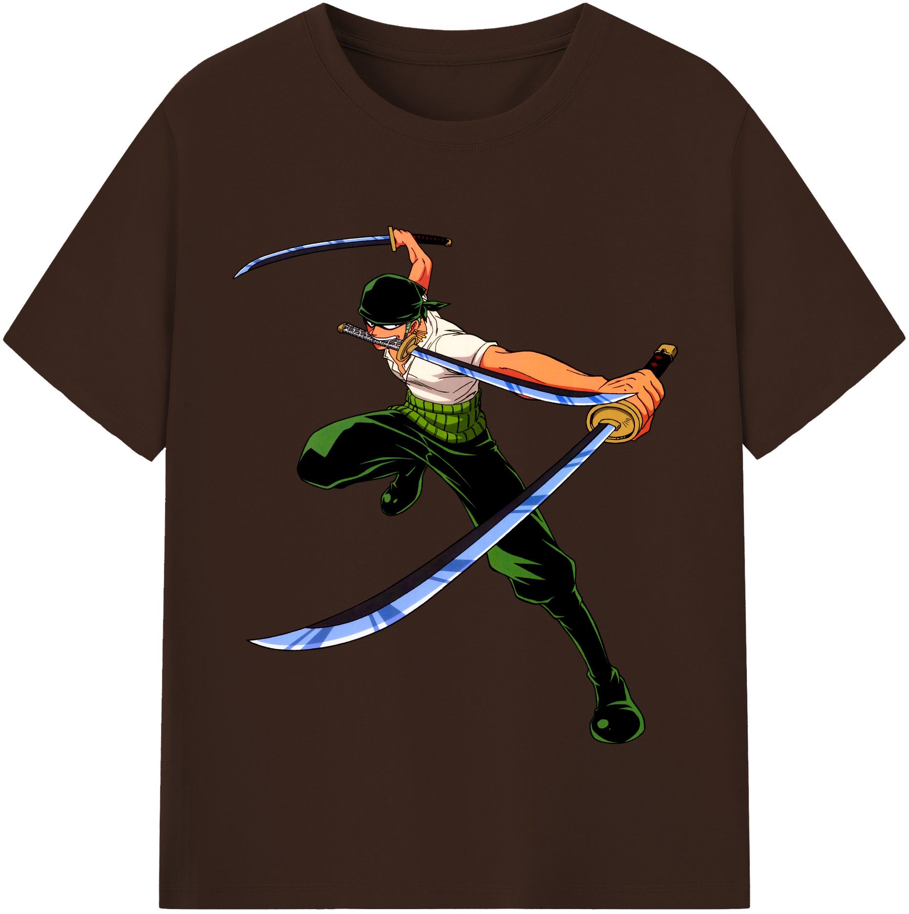 ワンピース ロロノア・ゾロ ONE PIECE Roronoa Zoro 綿100％半袖Tシャツ（フロントプリント）