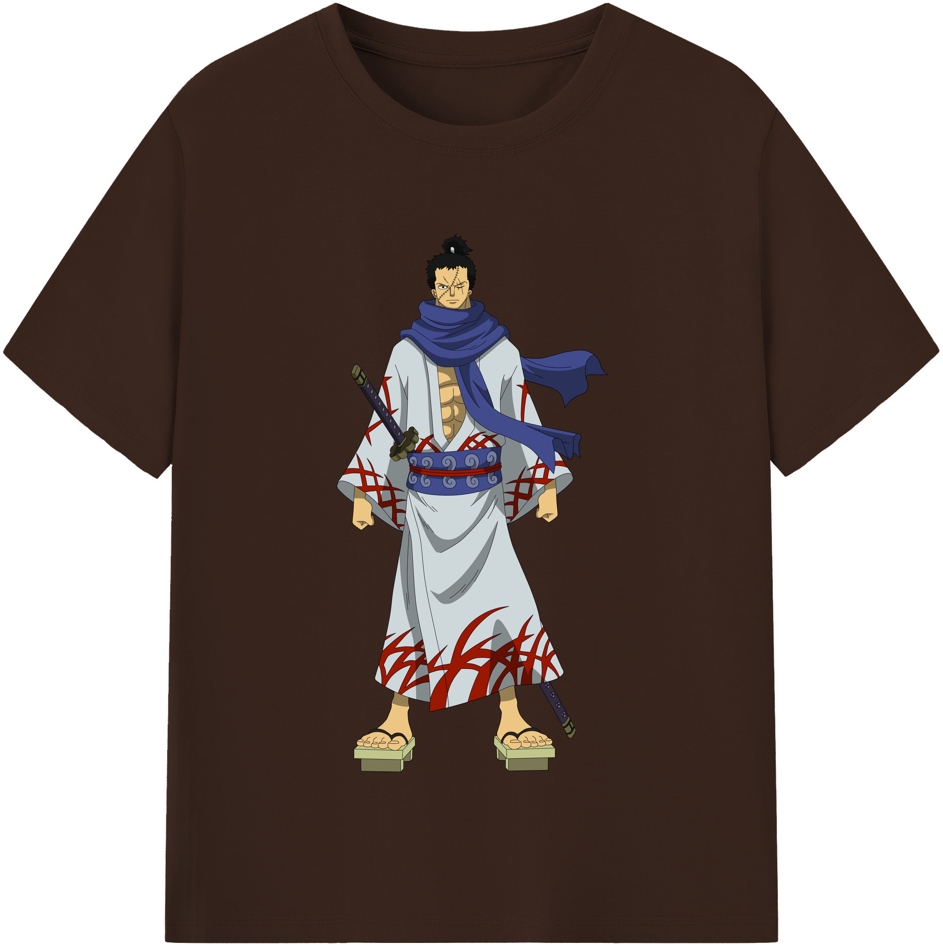 ワンピース ロロノア・ゾロ ONE PIECE Roronoa Zoro 綿100％半袖Tシャツ（フロントプリント）