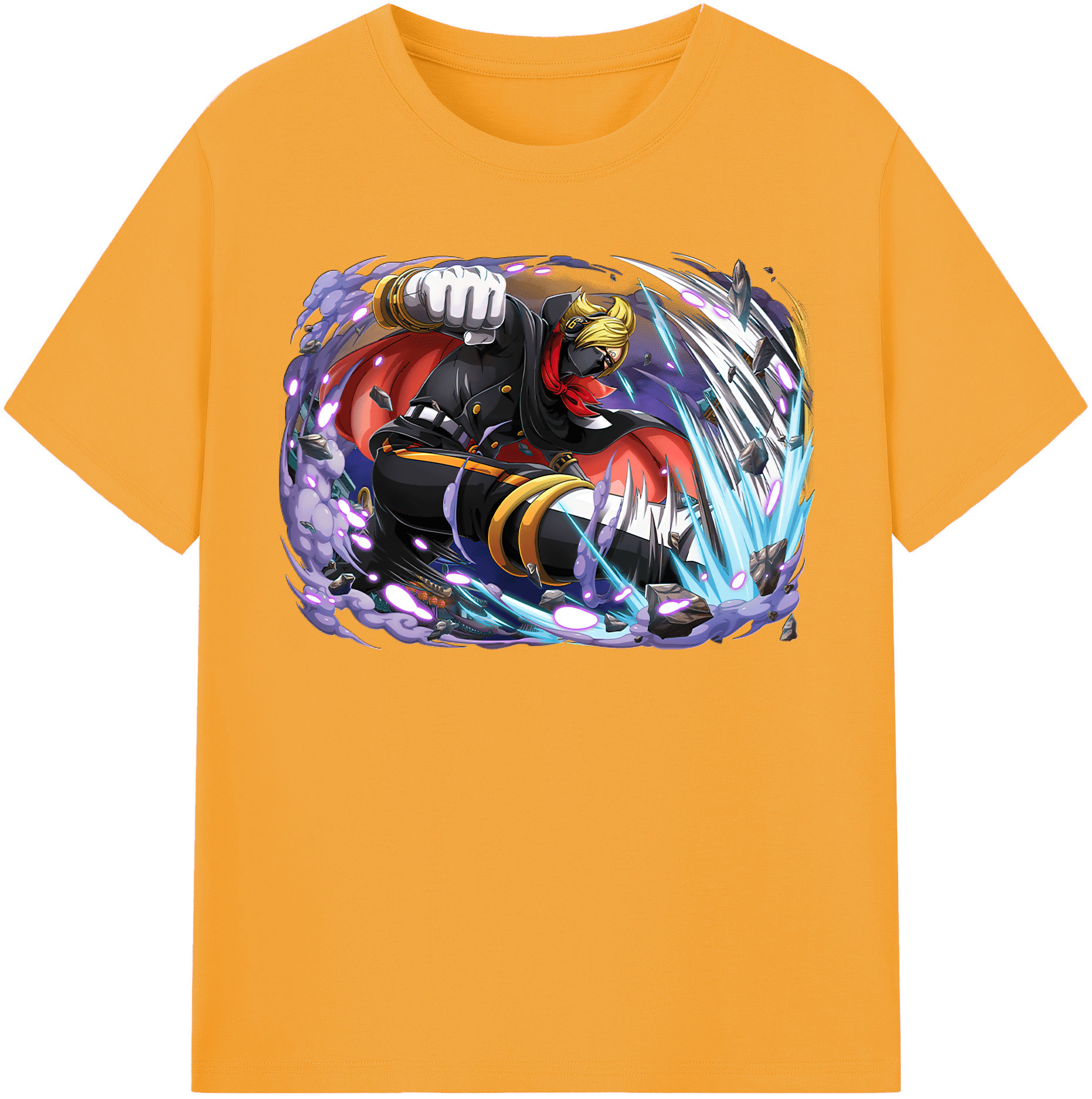 ワンピース ロロノア・ゾロ ONE PIECE Roronoa Zoro 綿100％半袖Tシャツ（フロントプリント）
