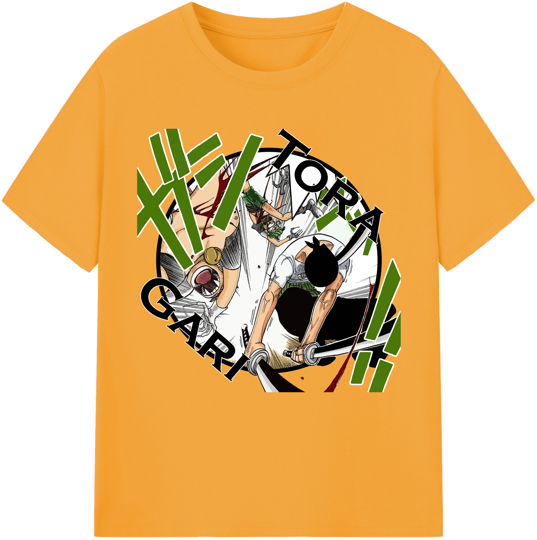（画像用） ワンピース ロロノア・ゾロ ONE PIECE Roronoa Zoro 綿100％半袖Tシャツ（フロントプリント）