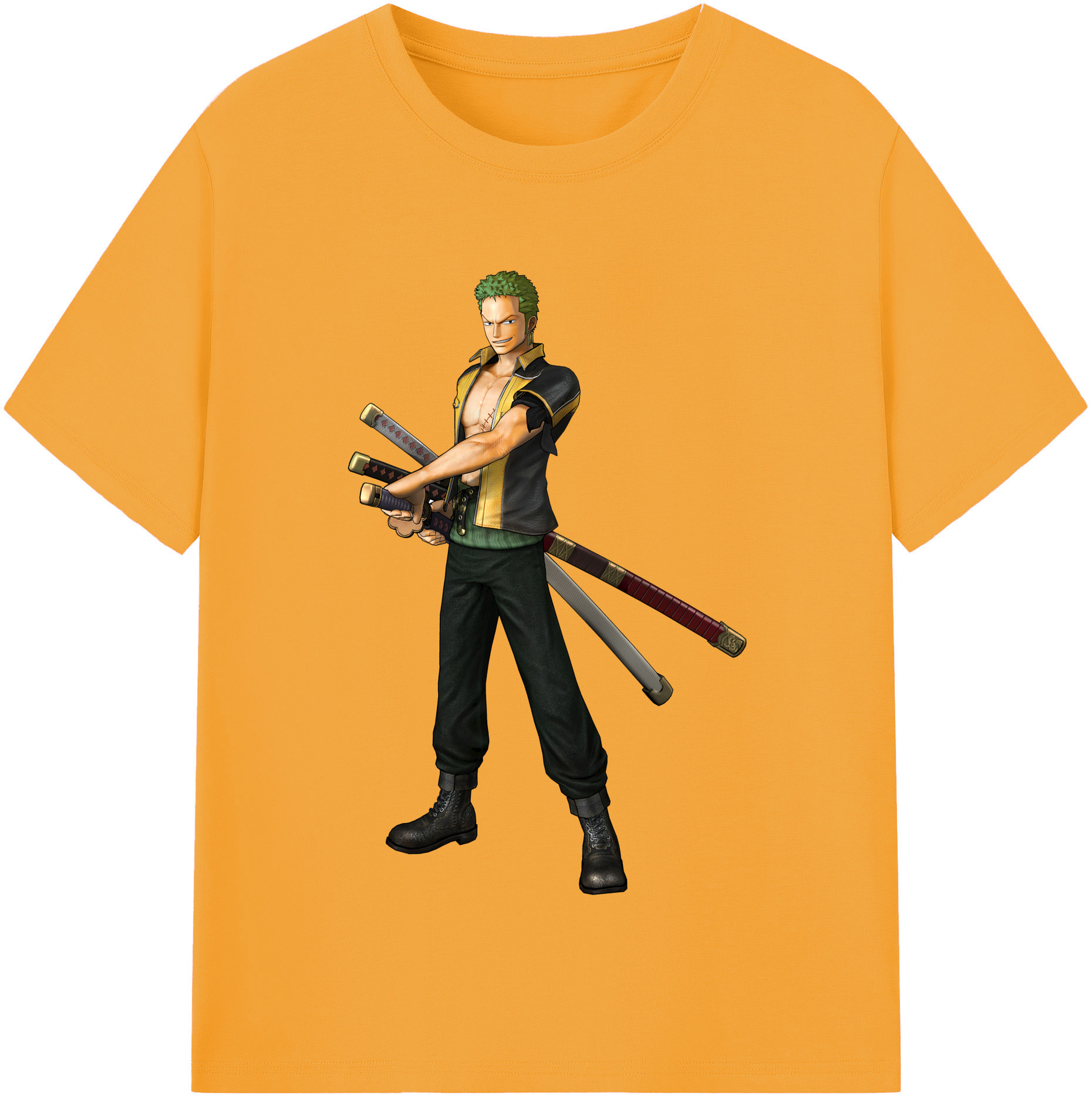 （画像用） ワンピース ロロノア・ゾロ ONE PIECE Roronoa Zoro 綿100％半袖Tシャツ（フロントプリント）
