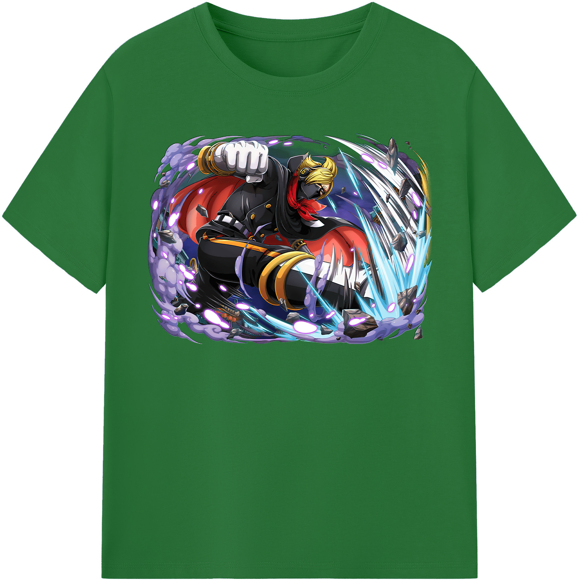 ワンピース ロロノア・ゾロ ONE PIECE Roronoa Zoro 綿100％半袖Tシャツ（フロントプリント）