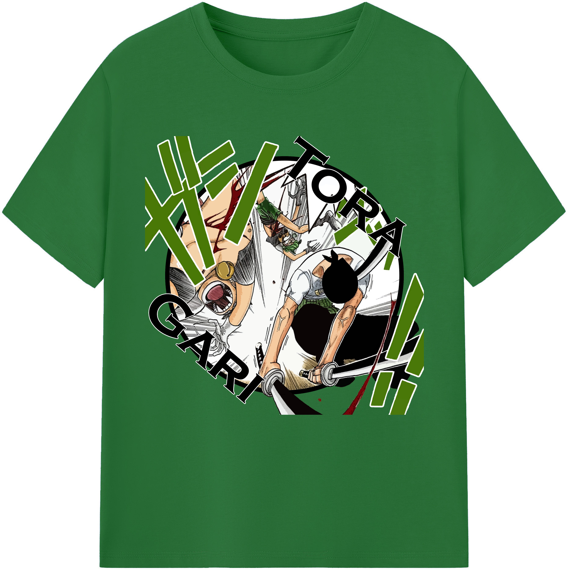 （画像用） ワンピース ロロノア・ゾロ ONE PIECE Roronoa Zoro 綿100％半袖Tシャツ（フロントプリント）