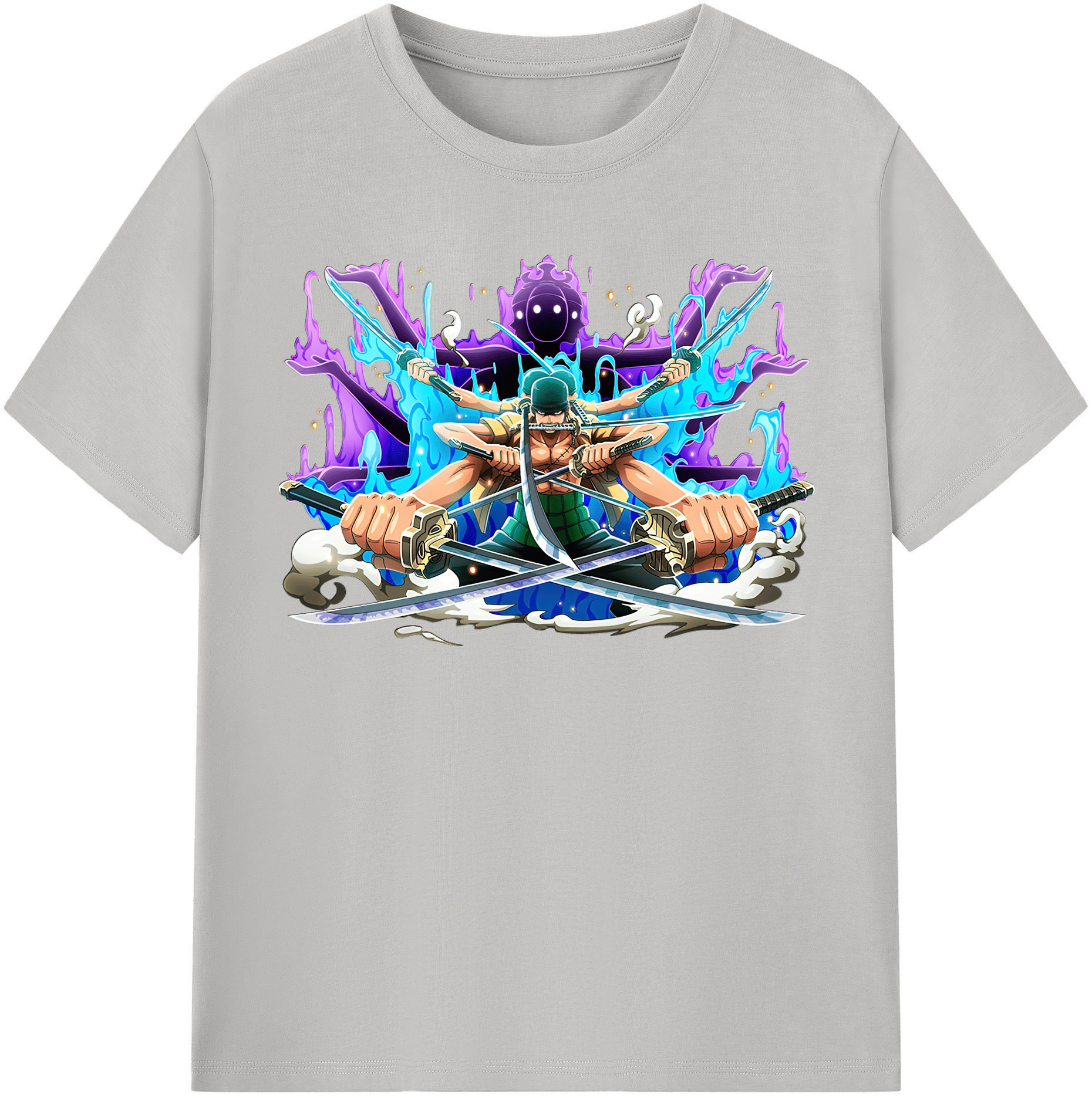ワンピース ロロノア・ゾロ ONE PIECE Roronoa Zoro 綿100％半袖Tシャツ（フロントプリント）