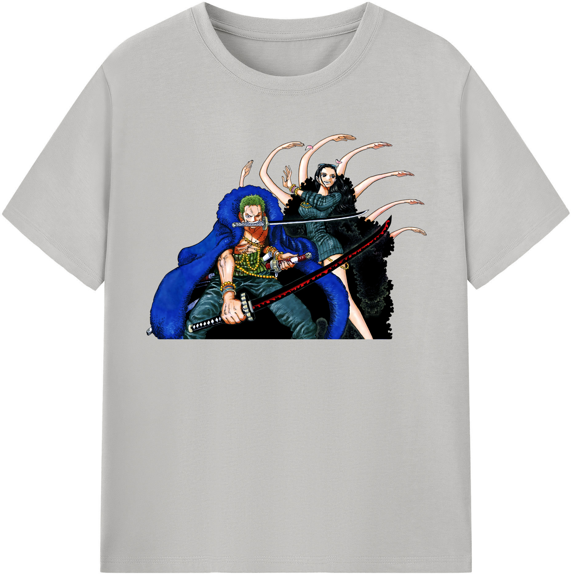 ワンピース ロロノア・ゾロ ONE PIECE Roronoa Zoro 綿100％半袖Tシャツ（フロントプリント）