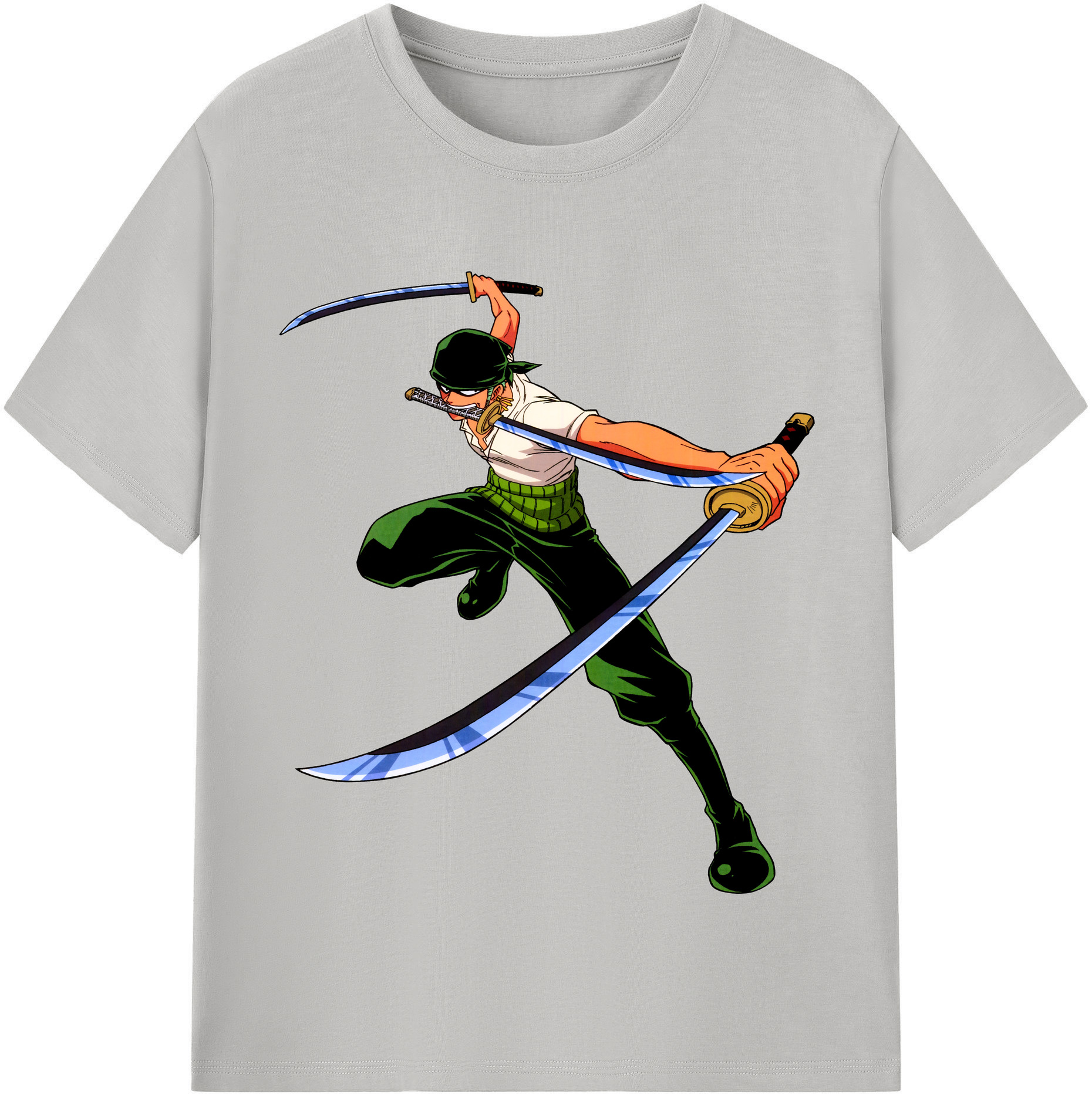 ワンピース ロロノア・ゾロ ONE PIECE Roronoa Zoro 綿100％半袖Tシャツ（フロントプリント）