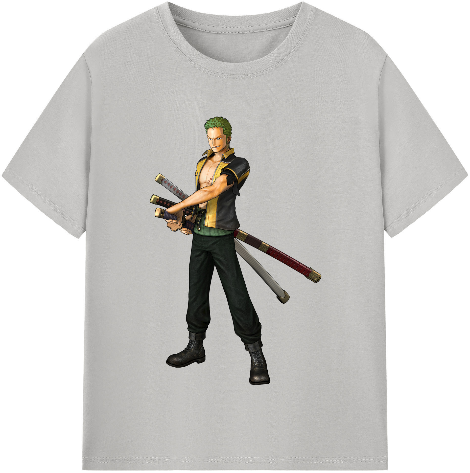 （画像用） ワンピース ロロノア・ゾロ ONE PIECE Roronoa Zoro 綿100％半袖Tシャツ（フロントプリント）