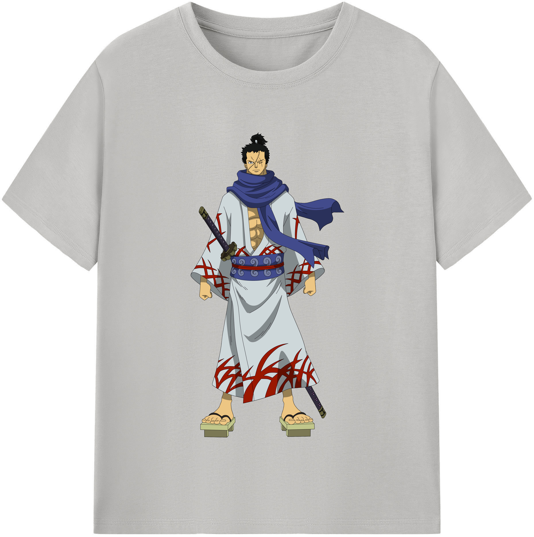 ワンピース ロロノア・ゾロ ONE PIECE Roronoa Zoro 綿100％半袖Tシャツ（フロントプリント）