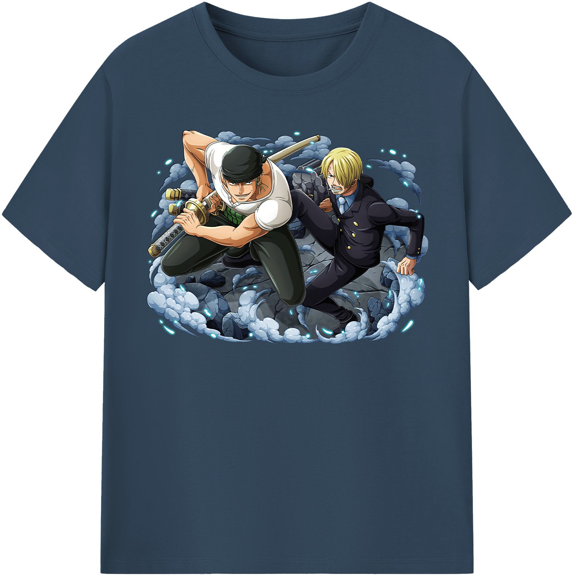 ワンピース ロロノア・ゾロ ONE PIECE Roronoa Zoro 綿100％半袖Tシャツ（フロントプリント）