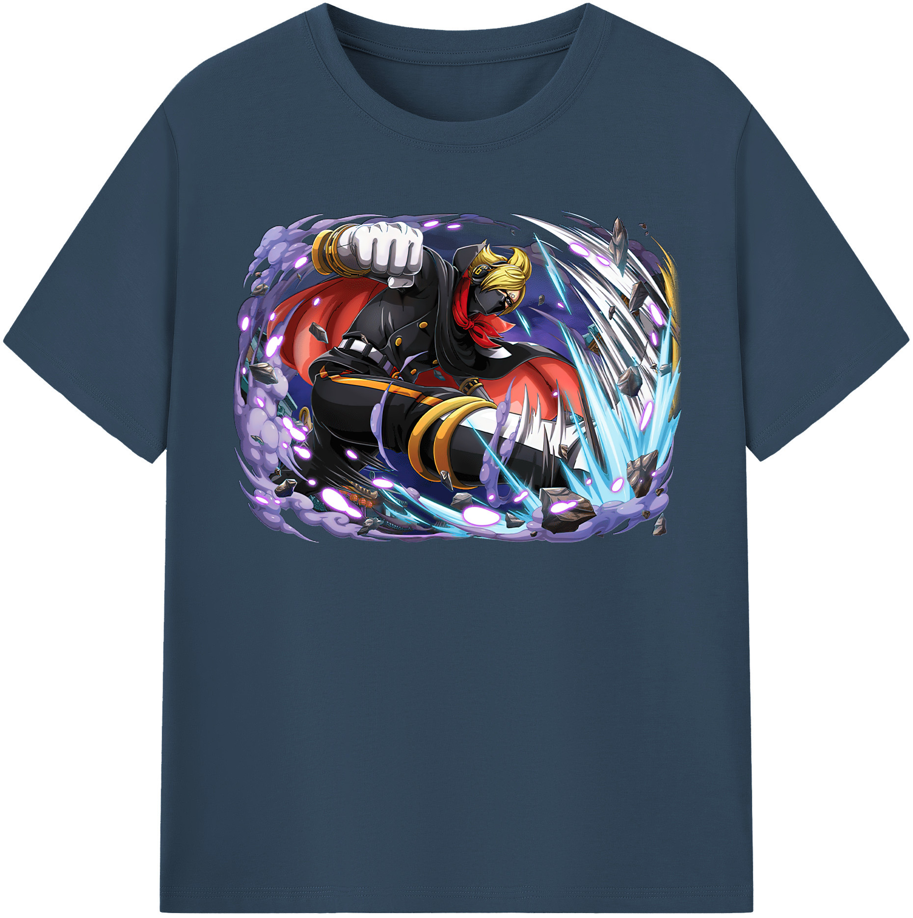 ワンピース ロロノア・ゾロ ONE PIECE Roronoa Zoro 綿100％半袖Tシャツ（フロントプリント）