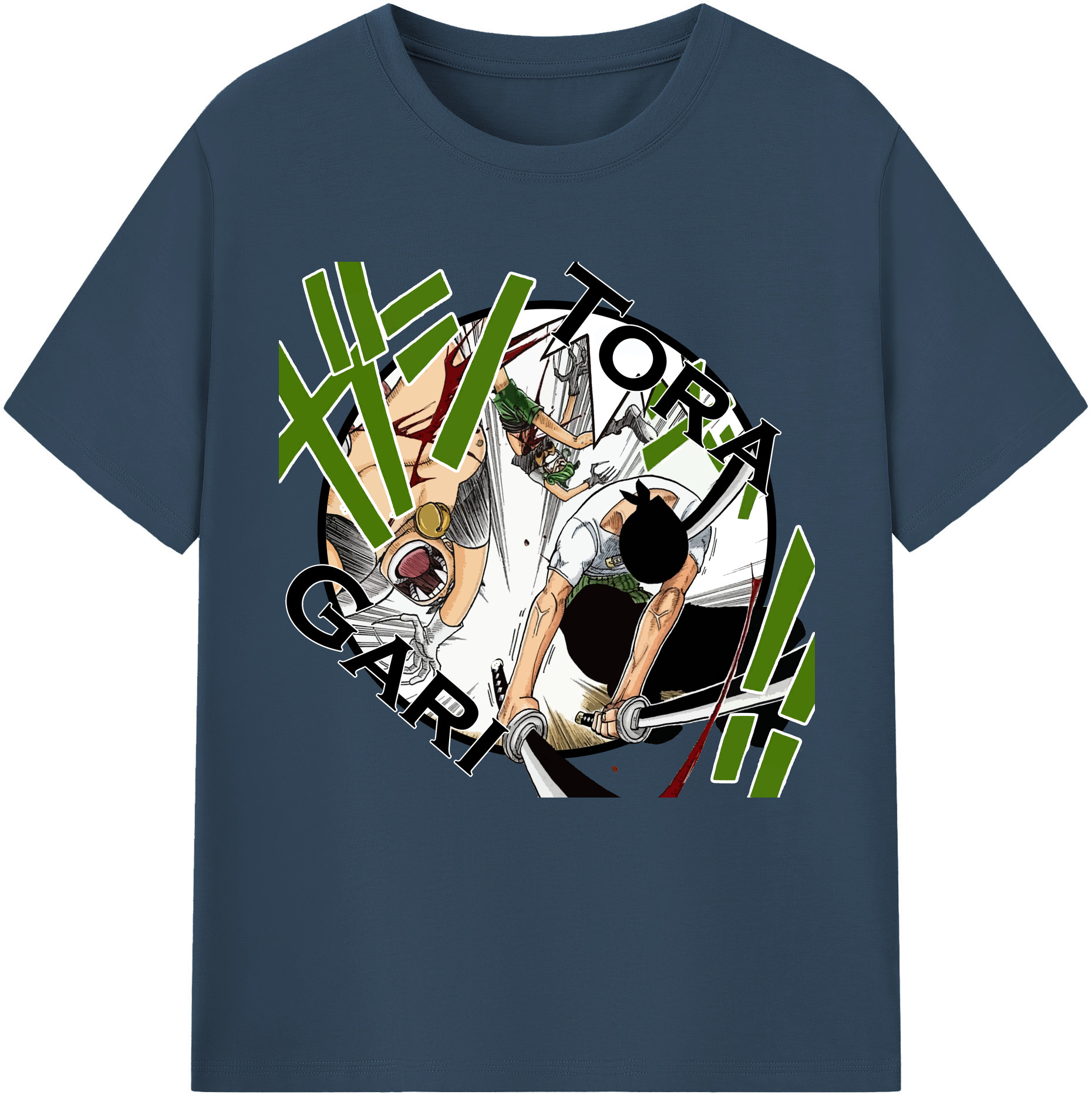 （画像用） ワンピース ロロノア・ゾロ ONE PIECE Roronoa Zoro 綿100％半袖Tシャツ（フロントプリント）