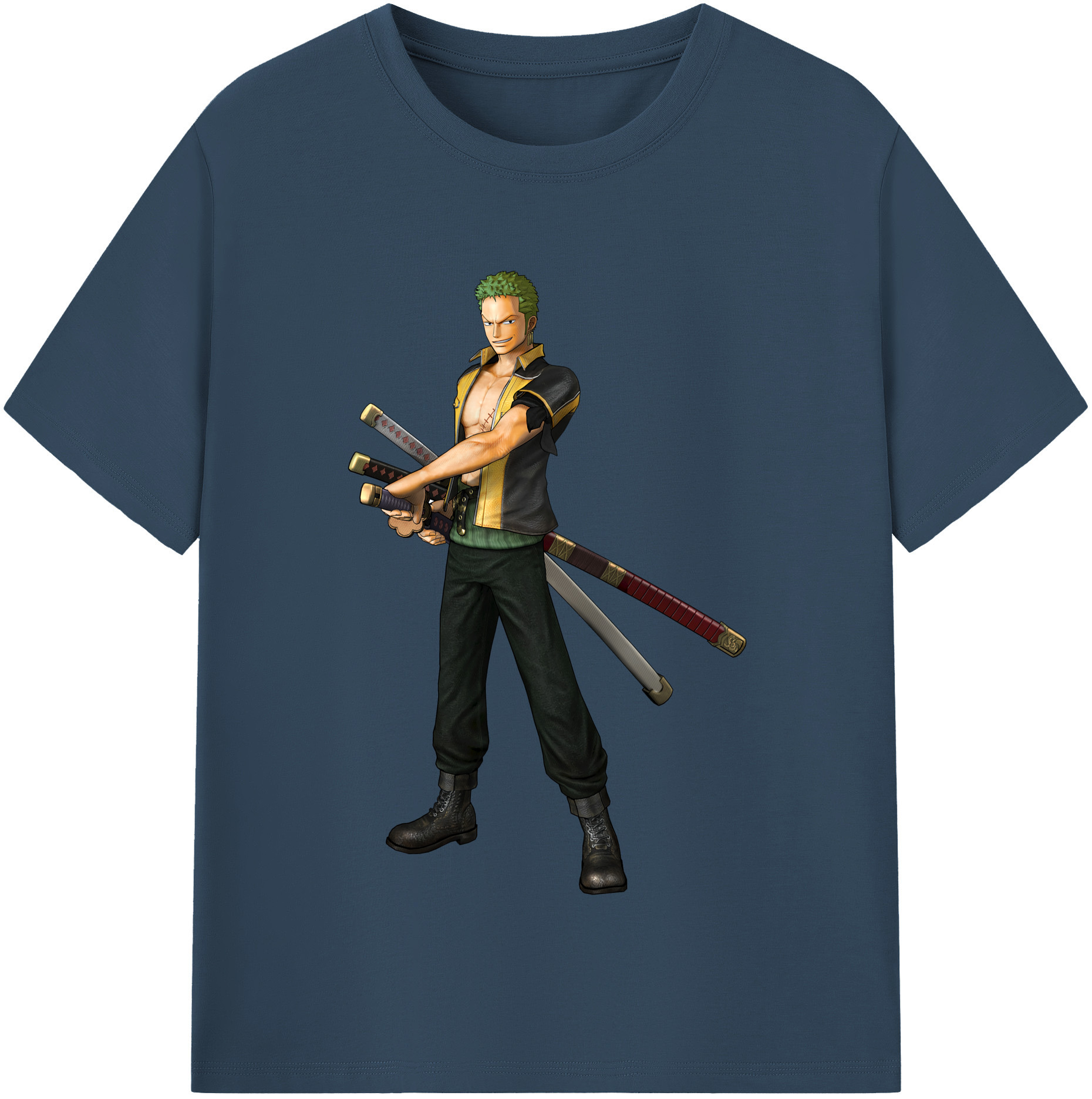 （画像用） ワンピース ロロノア・ゾロ ONE PIECE Roronoa Zoro 綿100％半袖Tシャツ（フロントプリント）