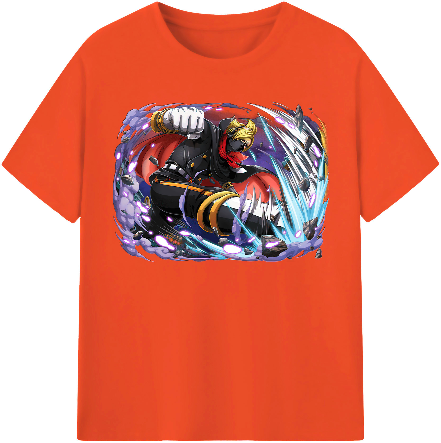 ワンピース ロロノア・ゾロ ONE PIECE Roronoa Zoro 綿100％半袖Tシャツ（フロントプリント）