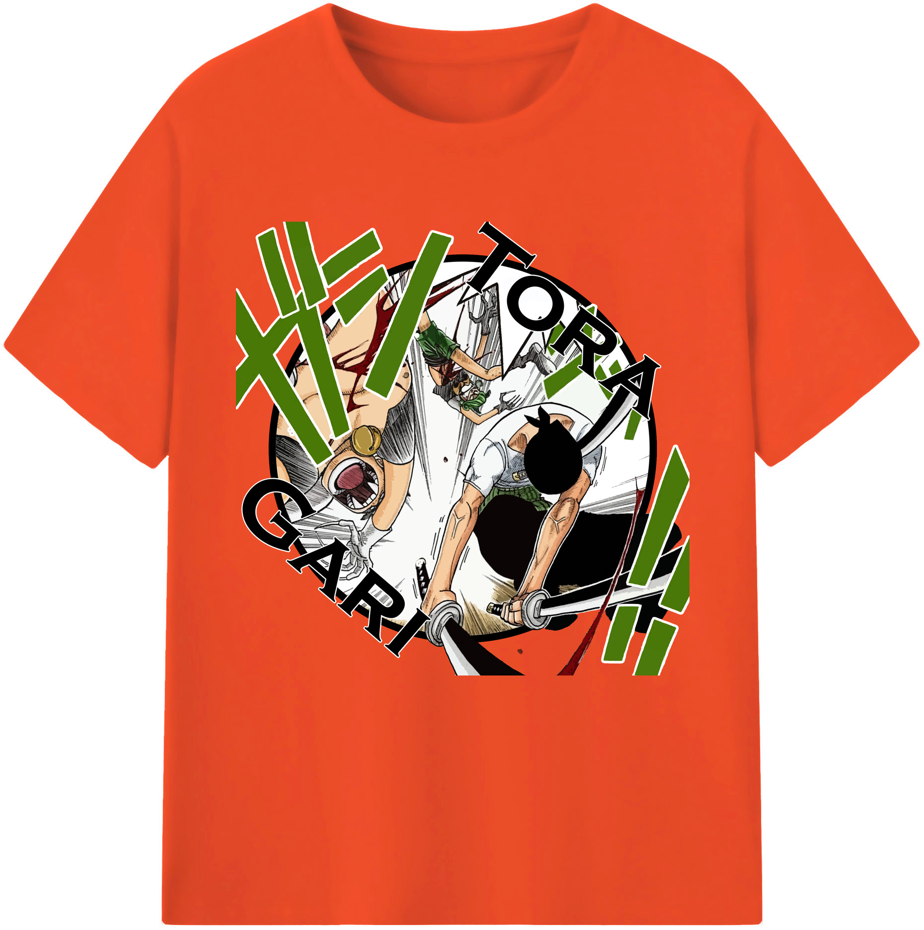 （画像用） ワンピース ロロノア・ゾロ ONE PIECE Roronoa Zoro 綿100％半袖Tシャツ（フロントプリント）