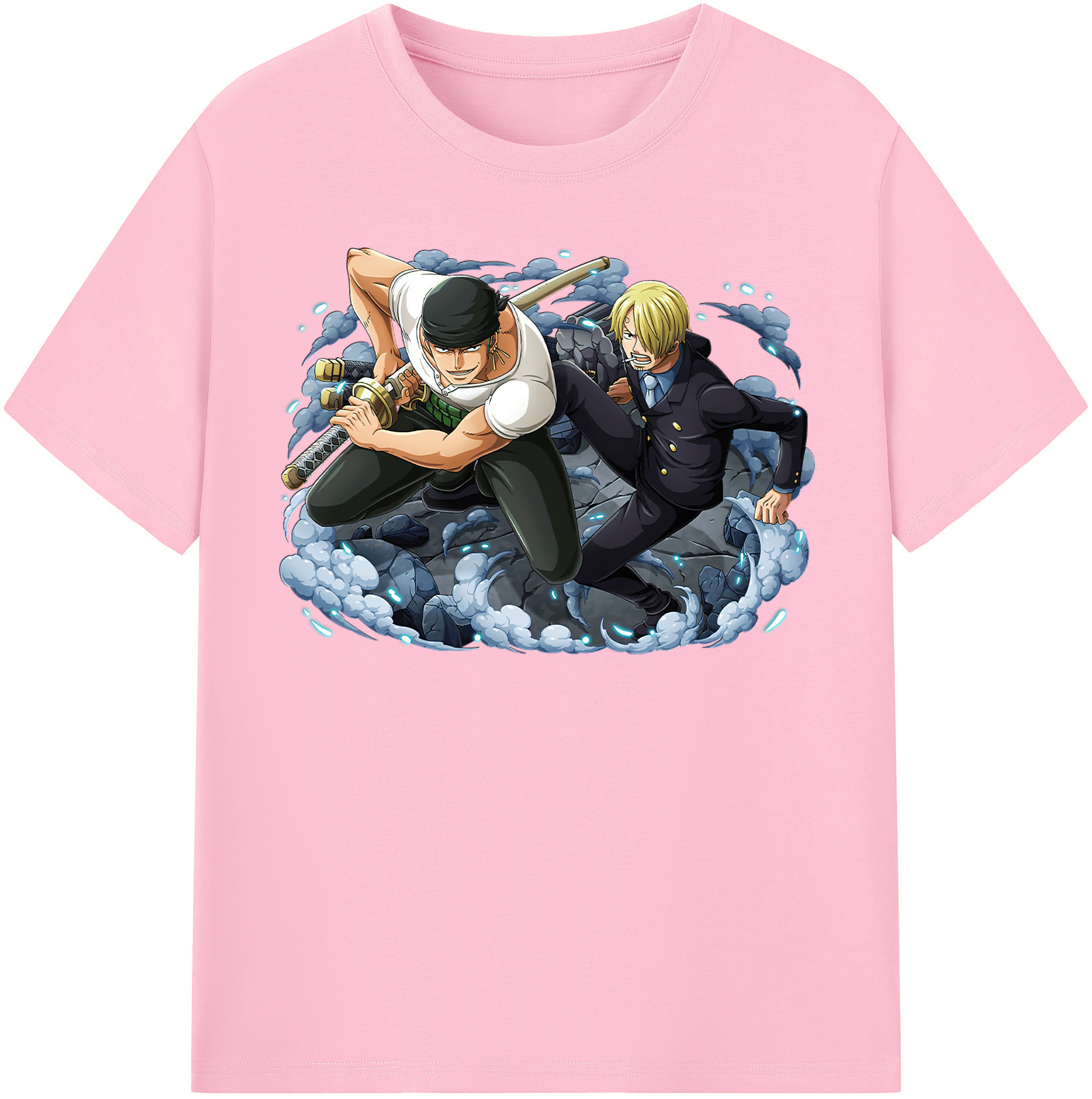 ワンピース ロロノア・ゾロ ONE PIECE Roronoa Zoro 綿100％半袖Tシャツ（フロントプリント）