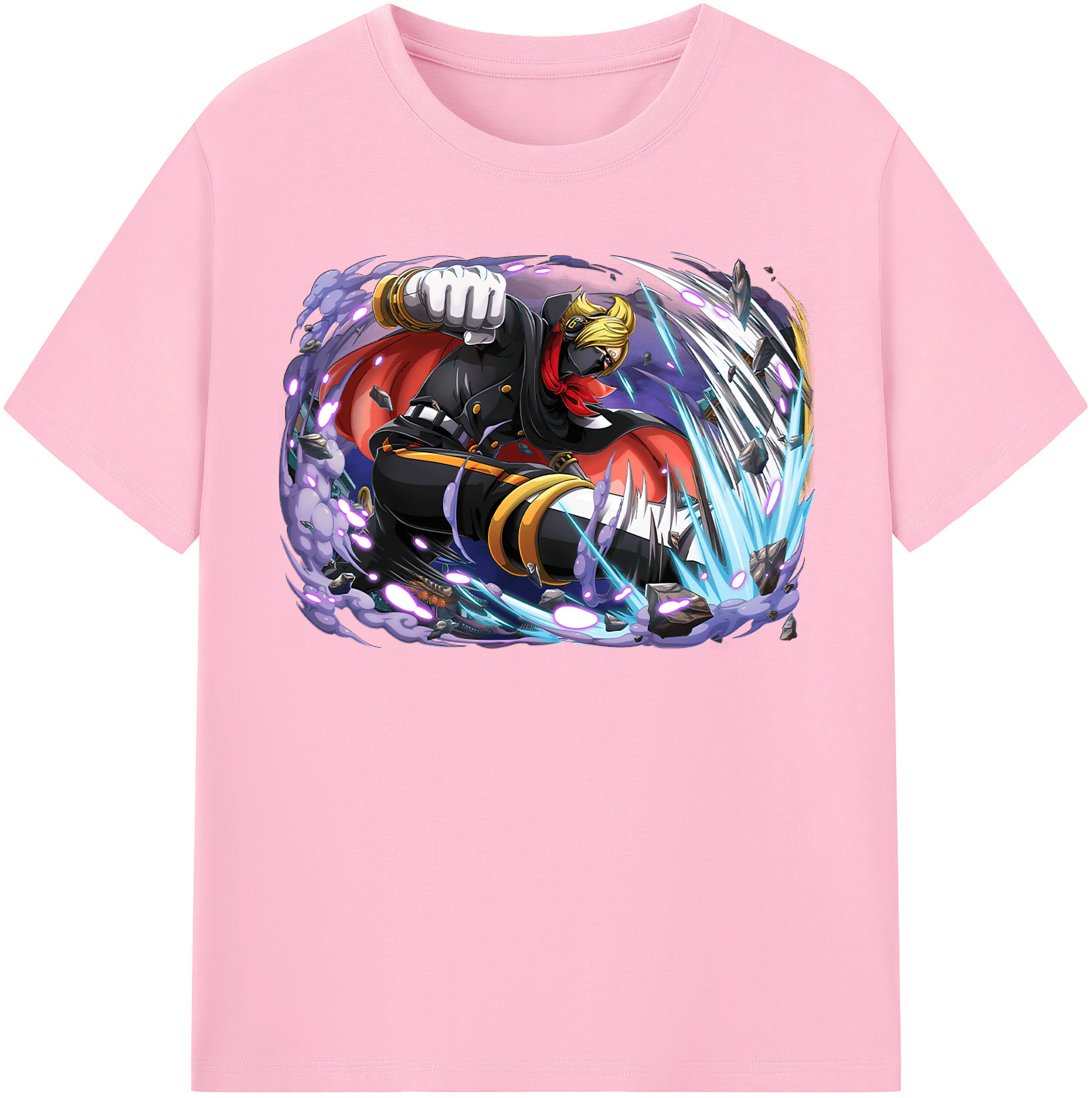 ワンピース ロロノア・ゾロ ONE PIECE Roronoa Zoro 綿100％半袖Tシャツ（フロントプリント）