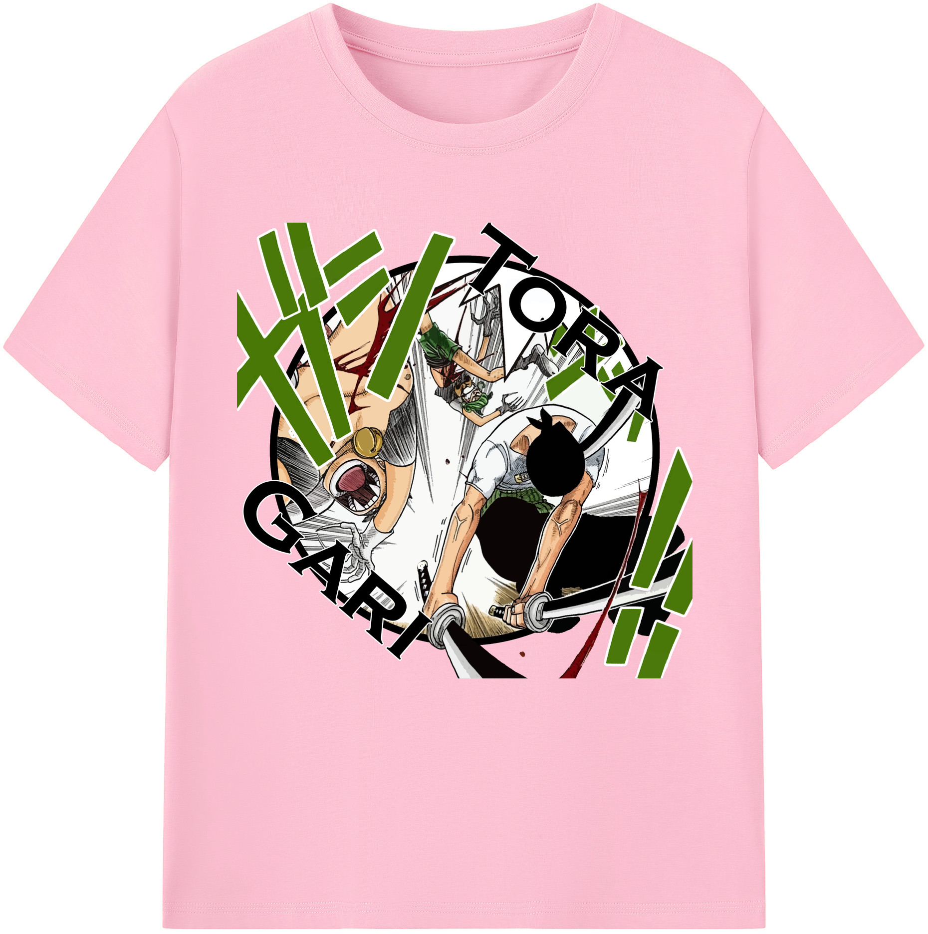 （画像用） ワンピース ロロノア・ゾロ ONE PIECE Roronoa Zoro 綿100％半袖Tシャツ（フロントプリント）