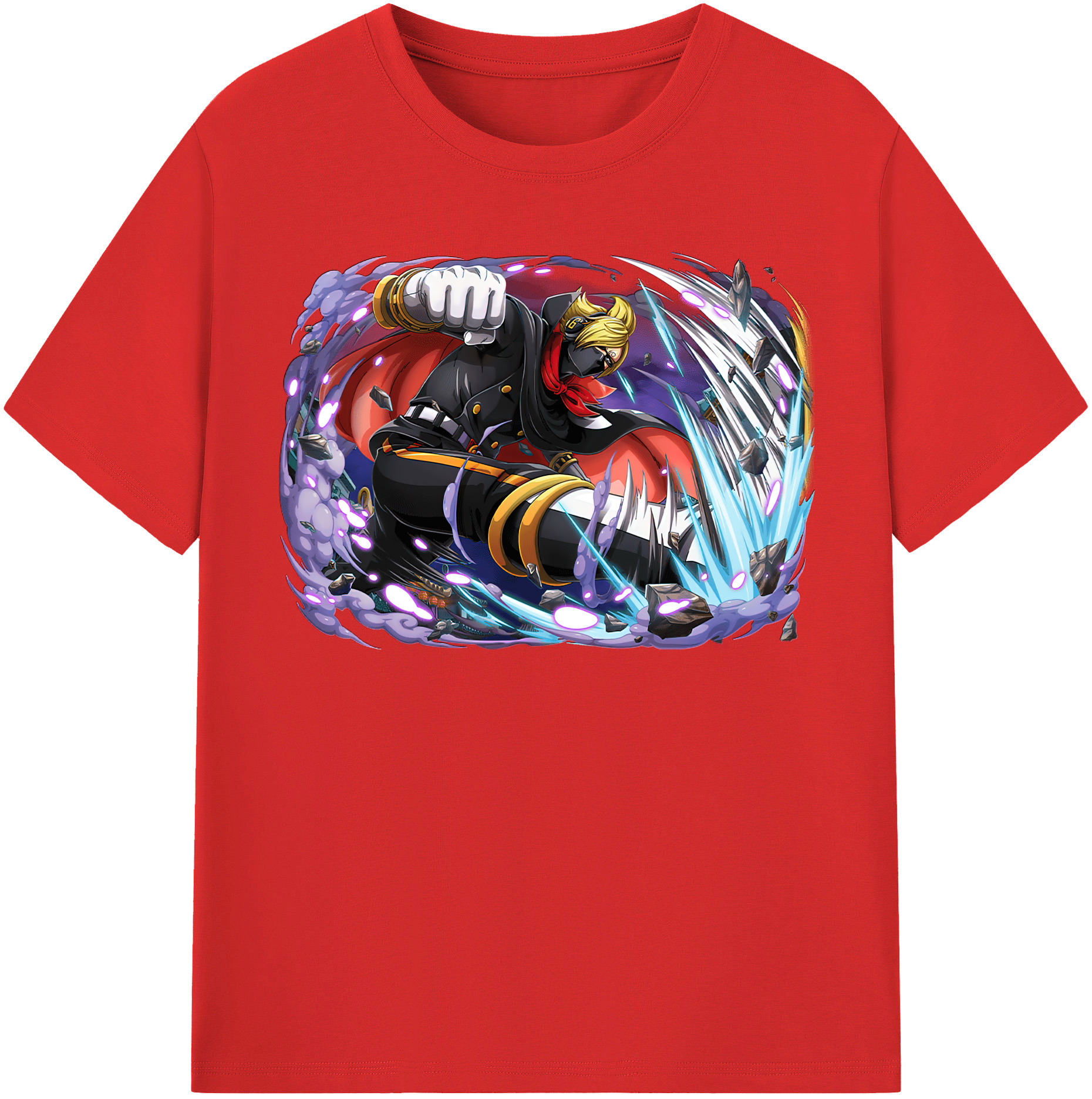 ワンピース ロロノア・ゾロ ONE PIECE Roronoa Zoro 綿100％半袖Tシャツ（フロントプリント）