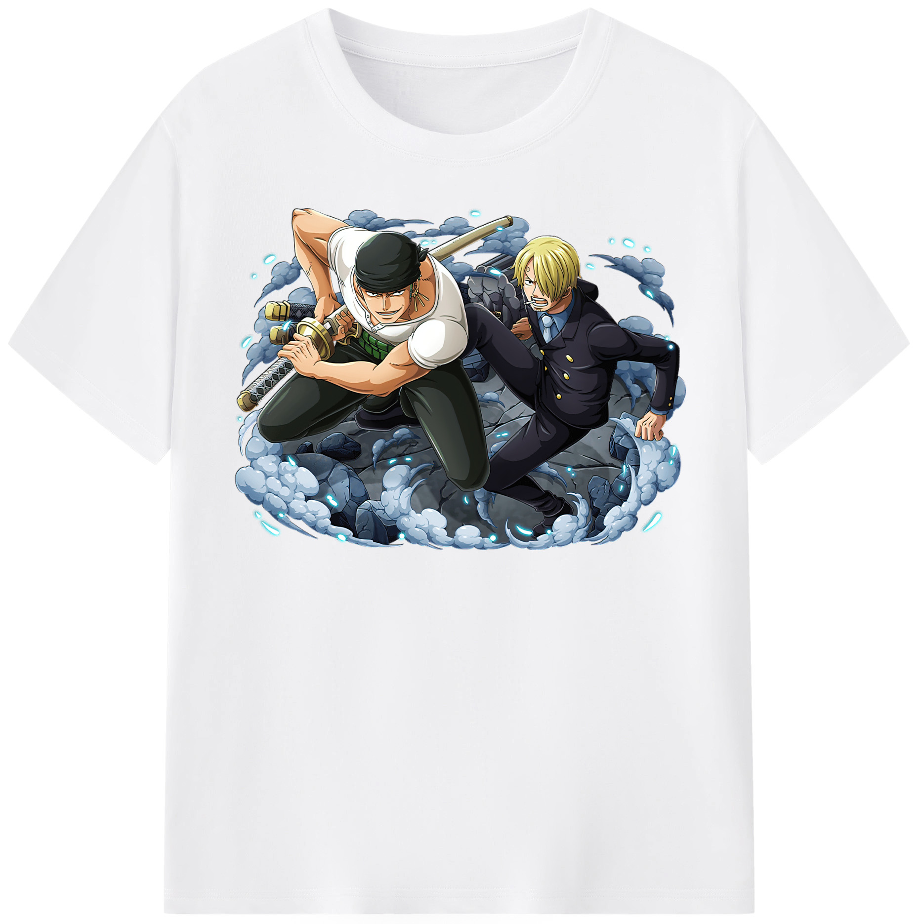 ワンピース ロロノア・ゾロ ONE PIECE Roronoa Zoro 綿100％半袖Tシャツ（フロントプリント）