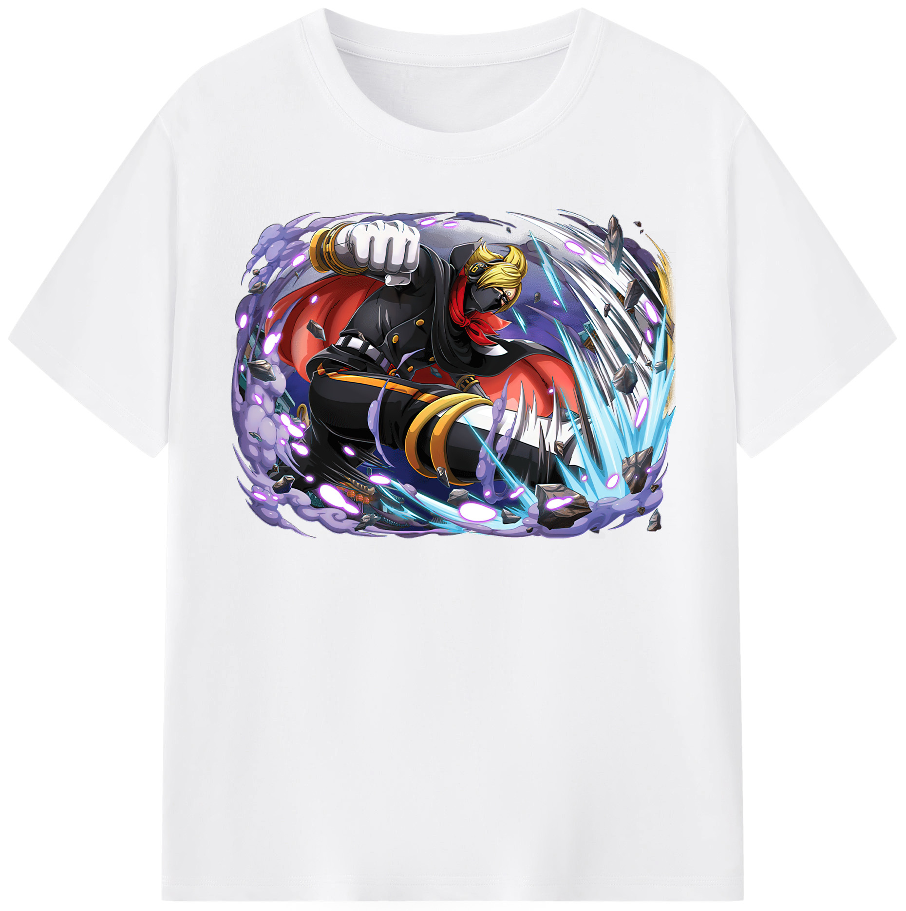ワンピース ロロノア・ゾロ ONE PIECE Roronoa Zoro 綿100％半袖Tシャツ（フロントプリント）