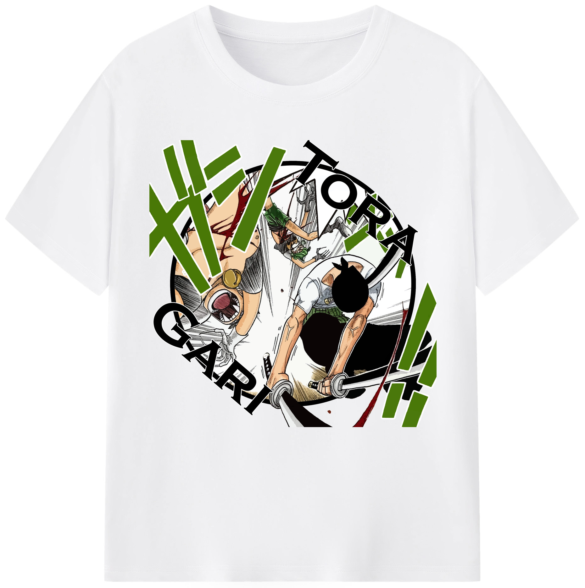 （画像用） ワンピース ロロノア・ゾロ ONE PIECE Roronoa Zoro 綿100％半袖Tシャツ（フロントプリント）