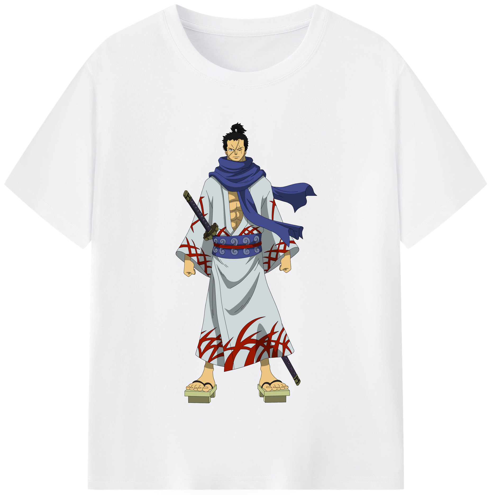 ワンピース ロロノア・ゾロ ONE PIECE Roronoa Zoro 綿100％半袖Tシャツ（フロントプリント）
