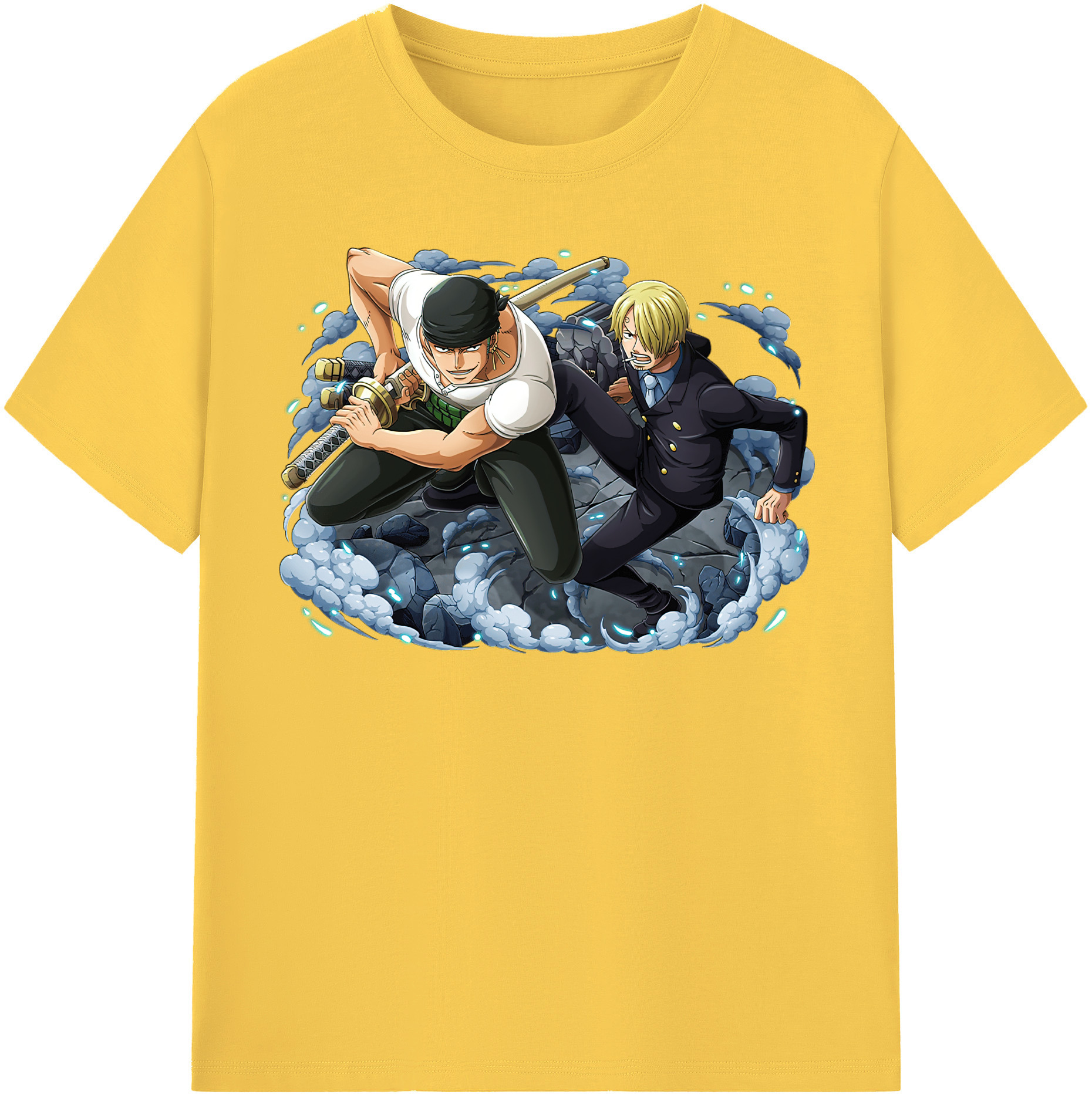 ワンピース ロロノア・ゾロ ONE PIECE Roronoa Zoro 綿100％半袖Tシャツ（フロントプリント）