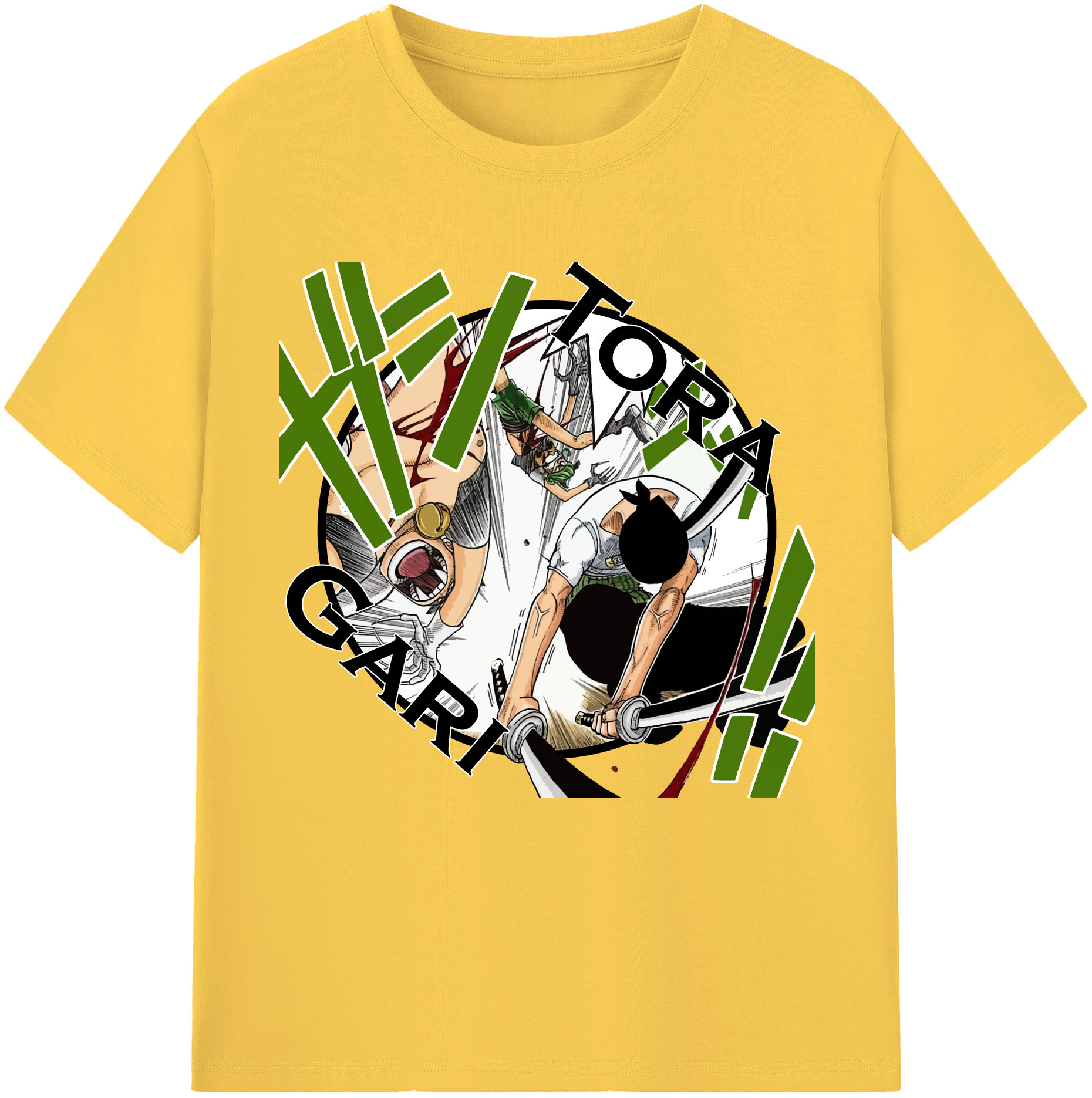 （画像用） ワンピース ロロノア・ゾロ ONE PIECE Roronoa Zoro 綿100％半袖Tシャツ（フロントプリント）