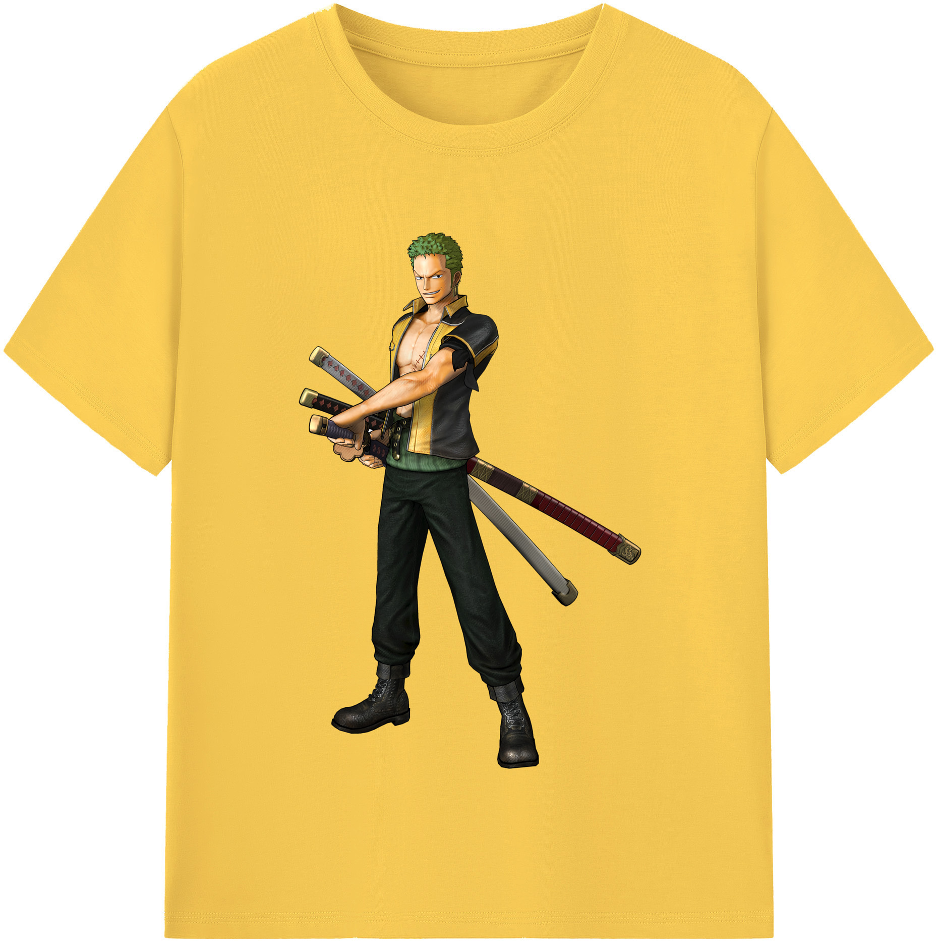 （画像用） ワンピース ロロノア・ゾロ ONE PIECE Roronoa Zoro 綿100％半袖Tシャツ（フロントプリント）