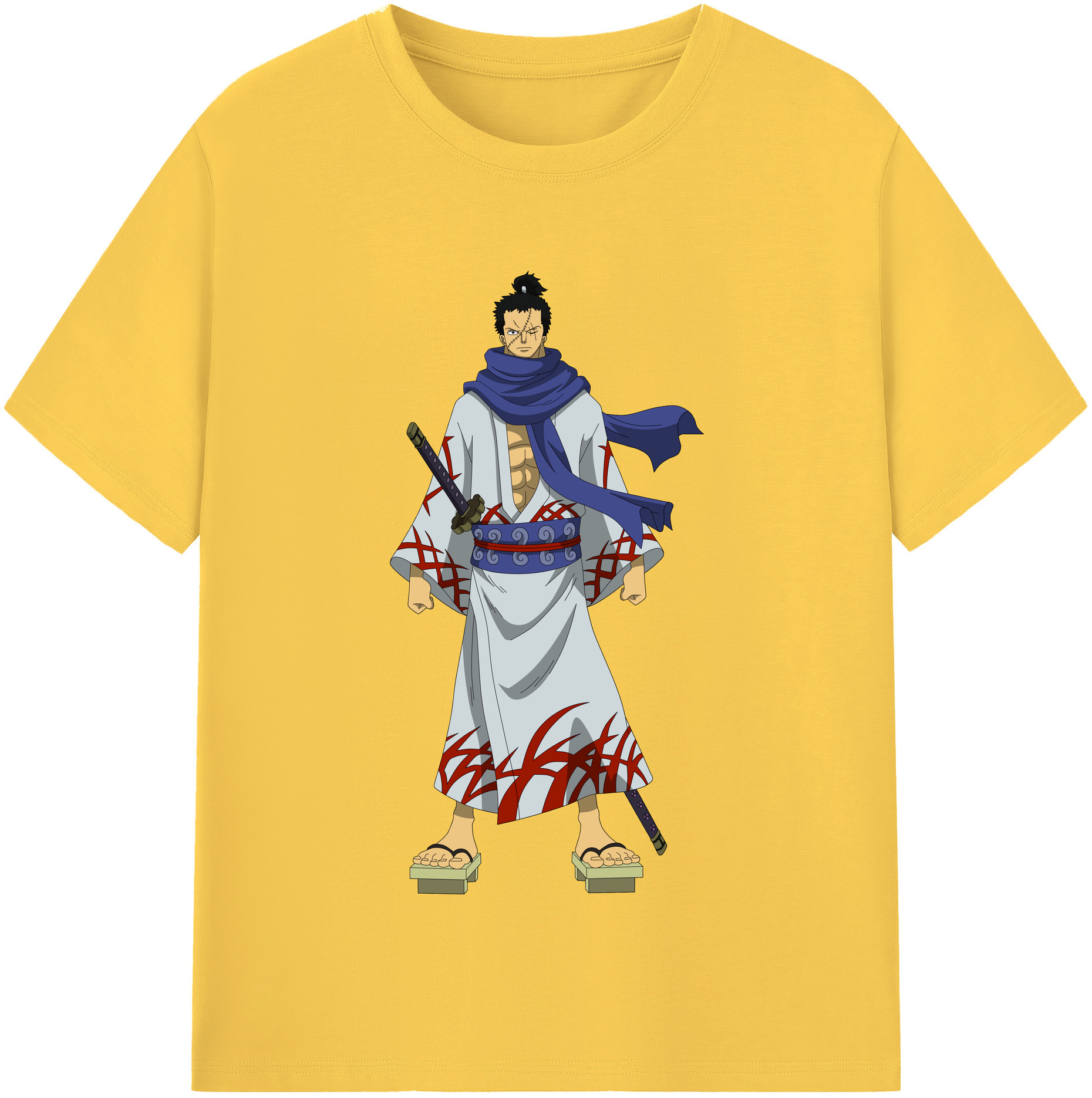 ワンピース ロロノア・ゾロ ONE PIECE Roronoa Zoro 綿100％半袖Tシャツ（フロントプリント）