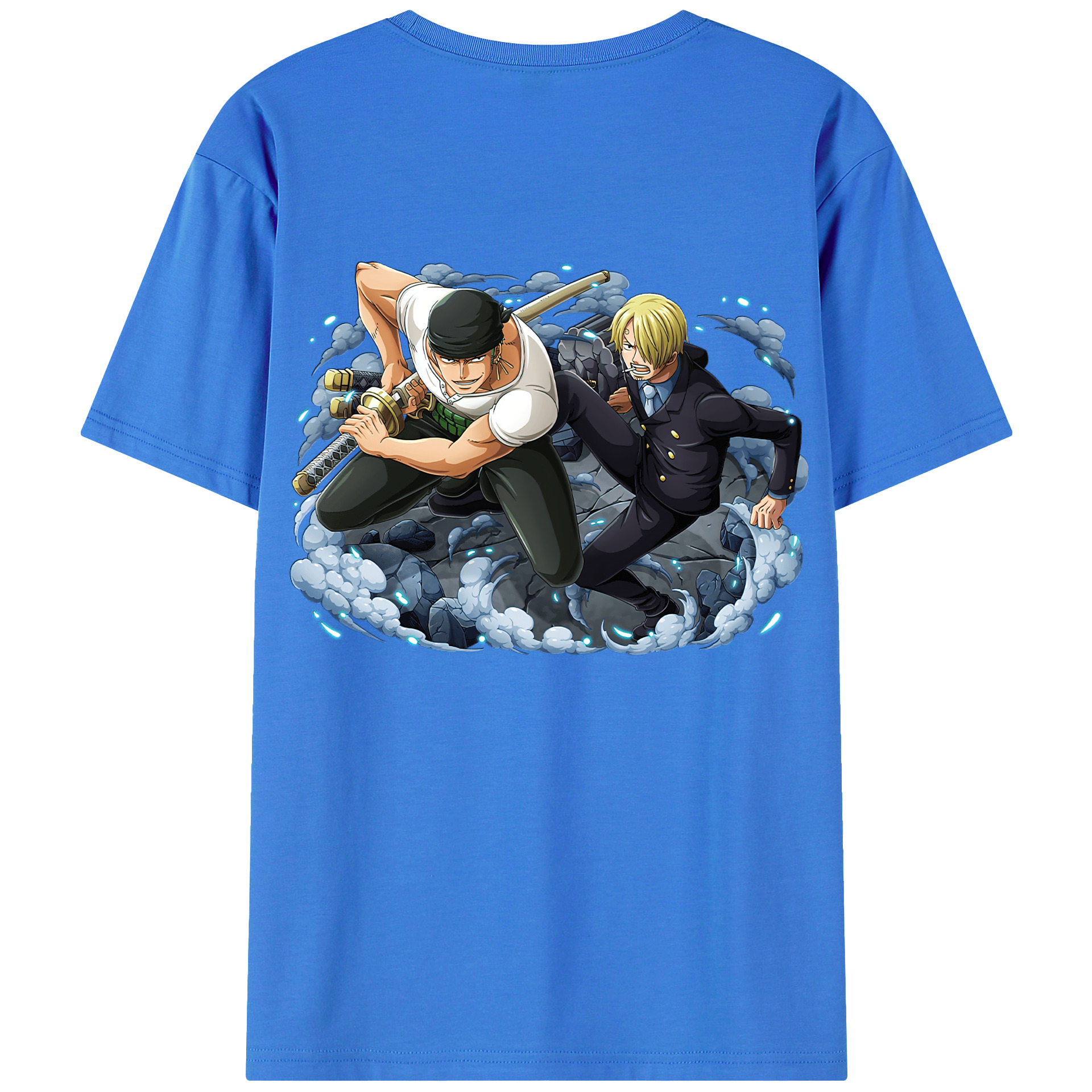 ワンピース ロロノア・ゾロ ONE PIECE Roronoa Zoro 綿100％半袖Tシャツ（背面プリント）