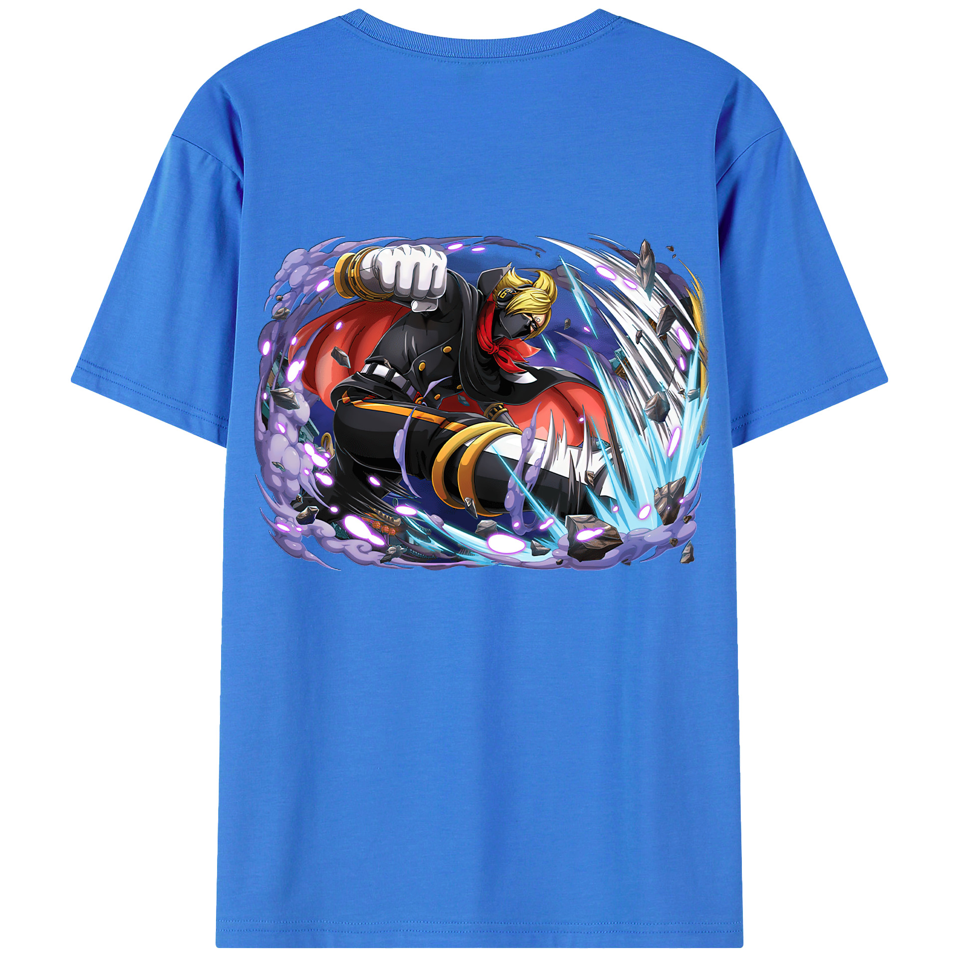 ワンピース ロロノア・ゾロ ONE PIECE Roronoa Zoro 綿100％半袖Tシャツ（背面プリント）