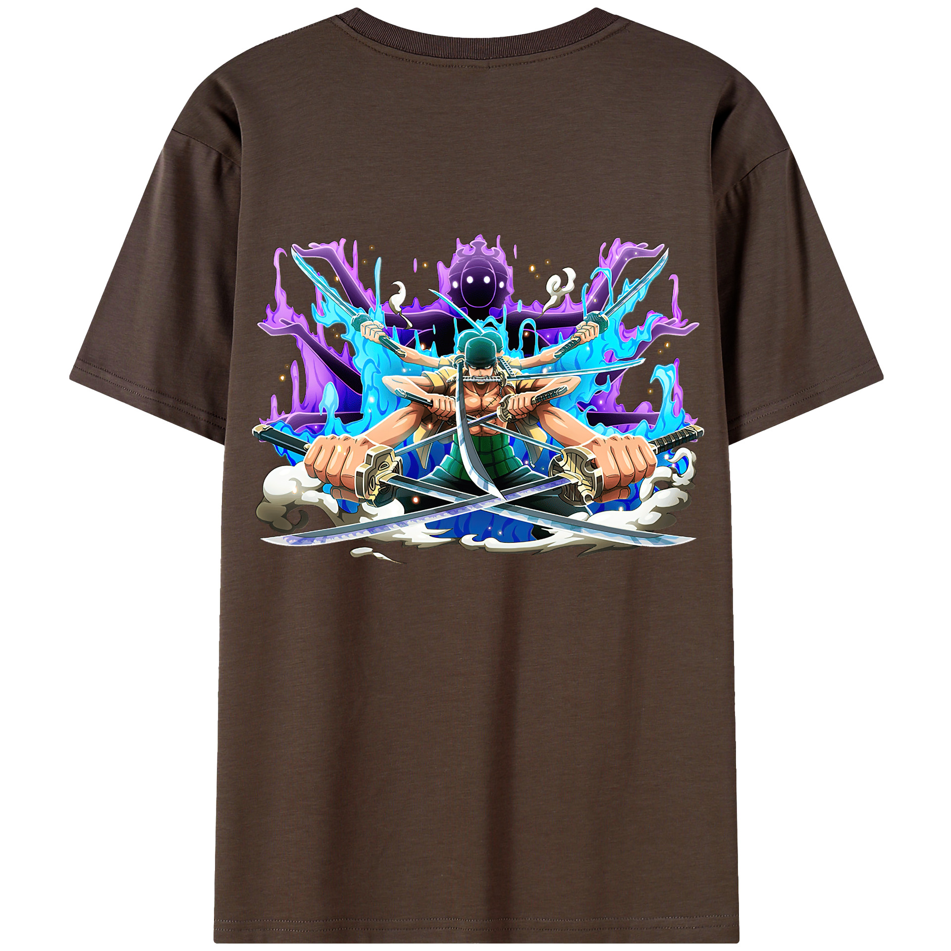 ワンピース ロロノア・ゾロ ONE PIECE Roronoa Zoro 綿100％半袖Tシャツ（背面プリント）