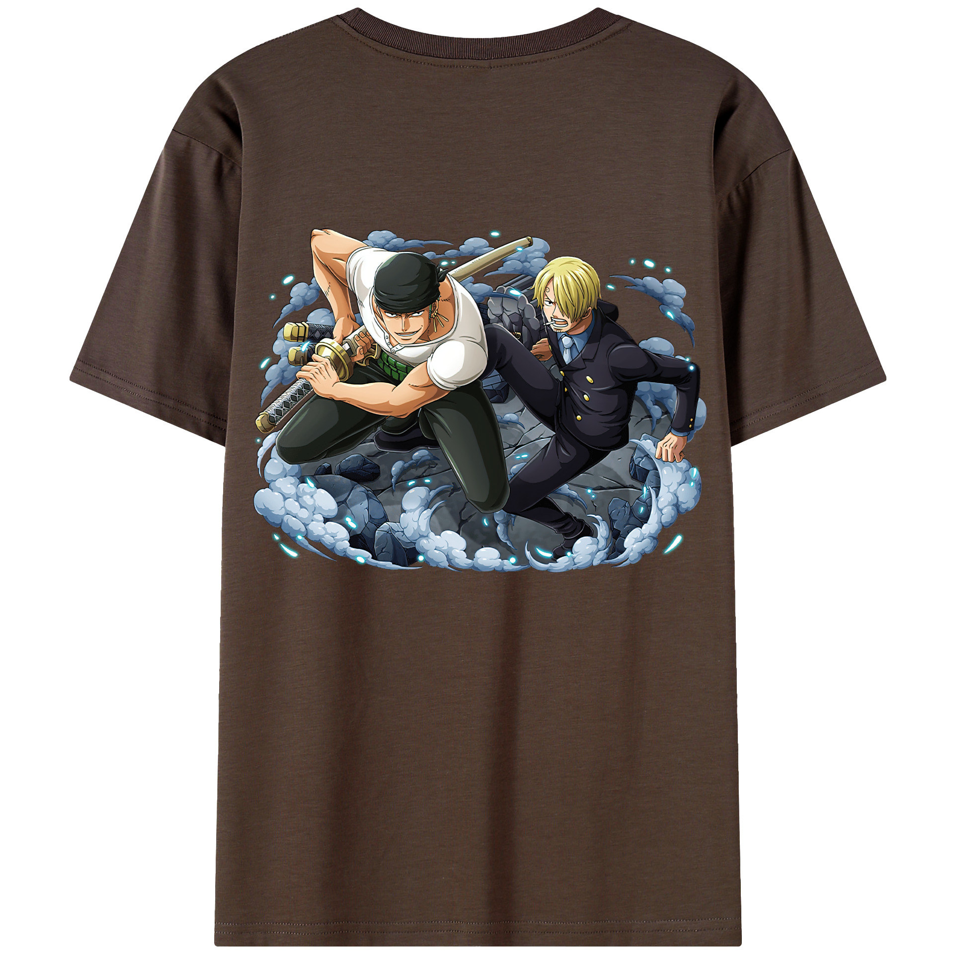 ワンピース ロロノア・ゾロ ONE PIECE Roronoa Zoro 綿100％半袖Tシャツ（背面プリント）