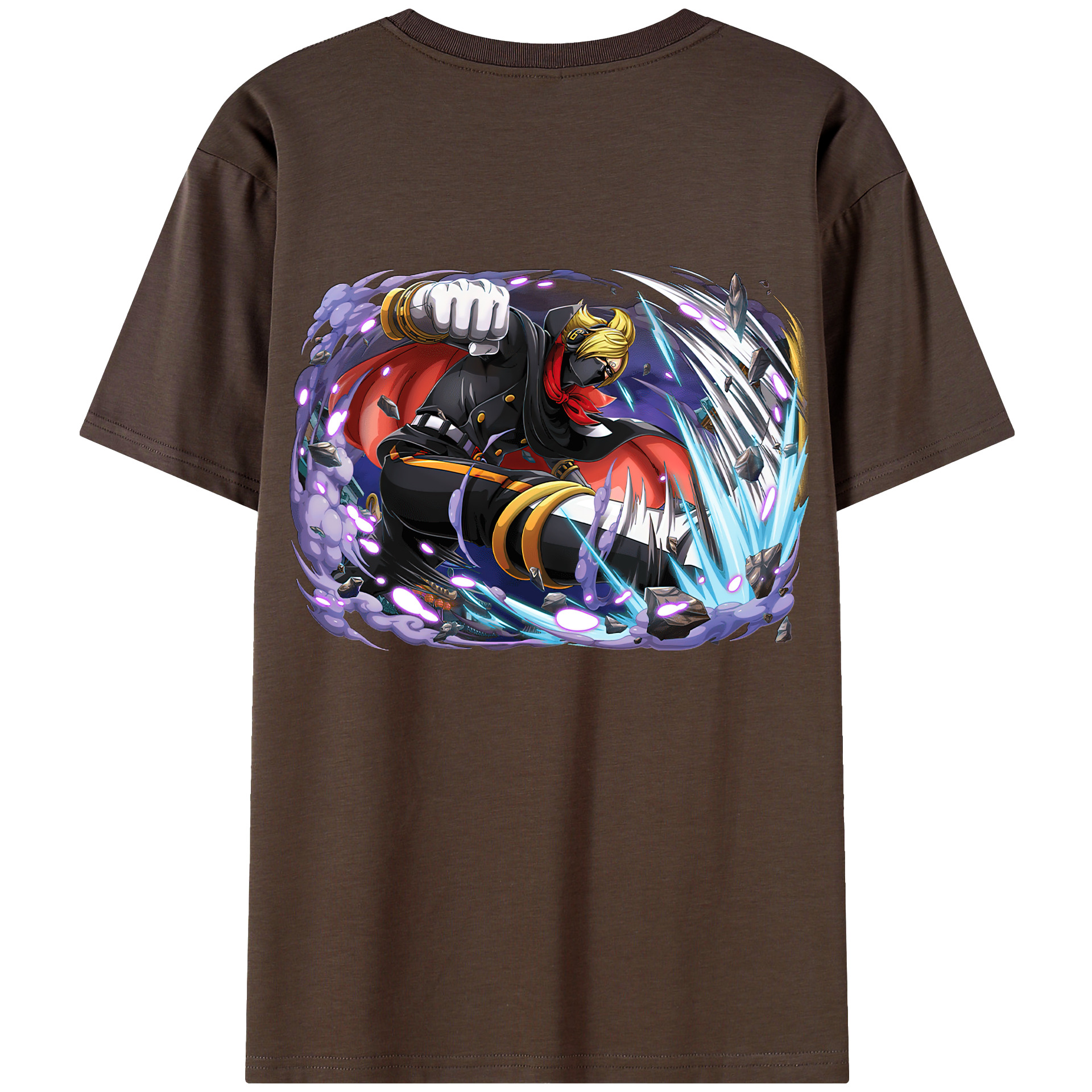 ワンピース ロロノア・ゾロ ONE PIECE Roronoa Zoro 綿100％半袖Tシャツ（背面プリント）