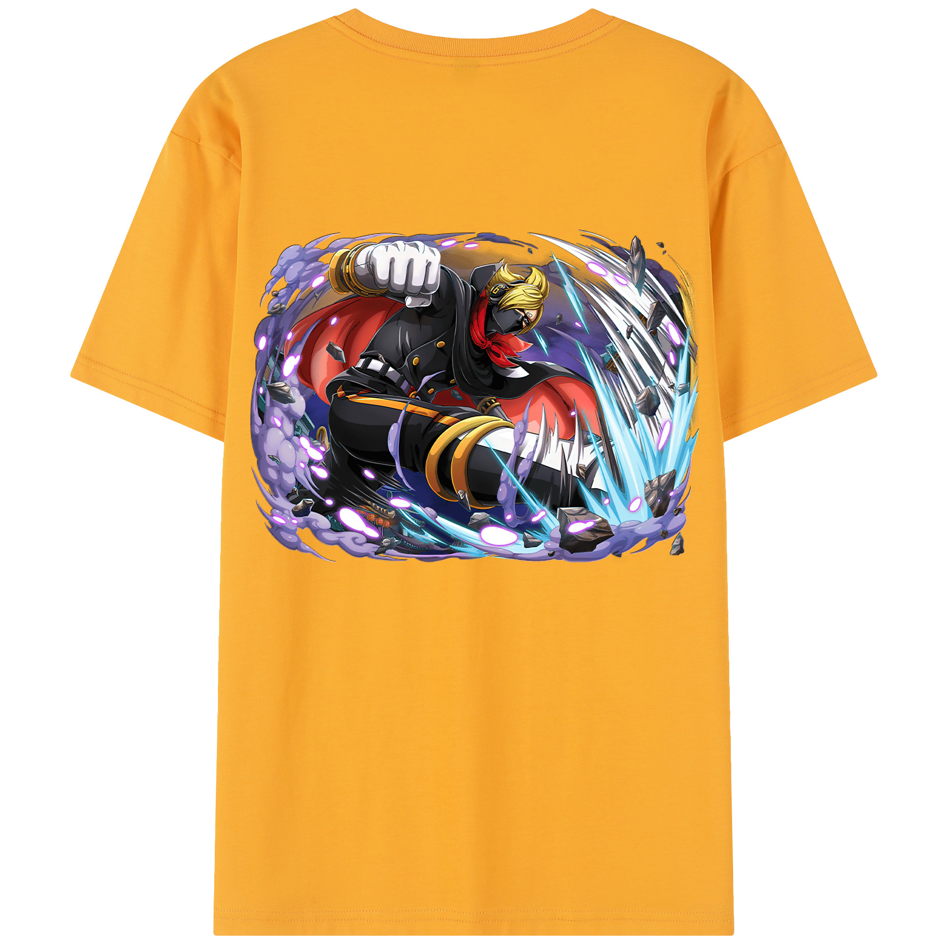 ワンピース ロロノア・ゾロ ONE PIECE Roronoa Zoro 綿100％半袖Tシャツ（背面プリント）
