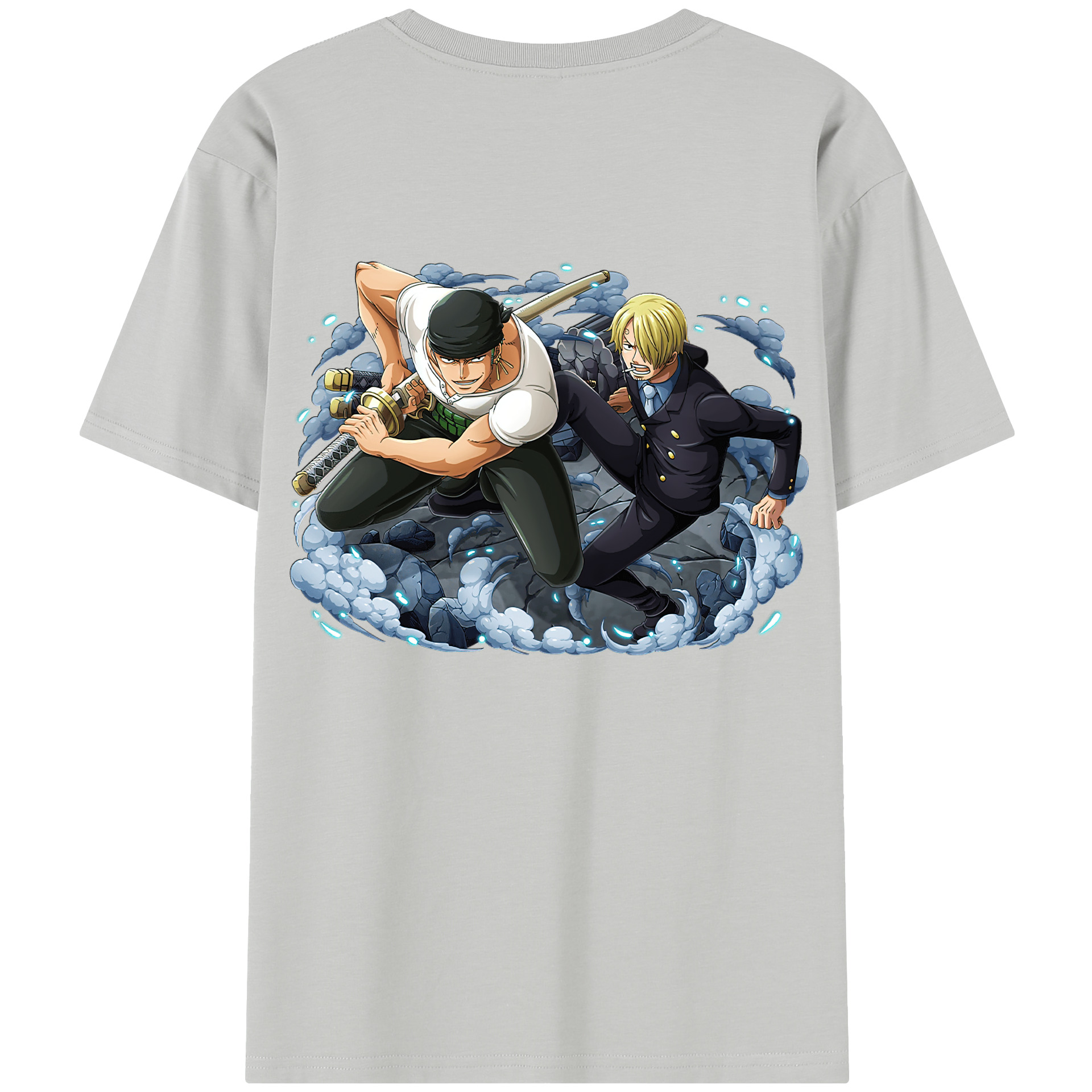 ワンピース ロロノア・ゾロ ONE PIECE Roronoa Zoro 綿100％半袖Tシャツ（背面プリント）