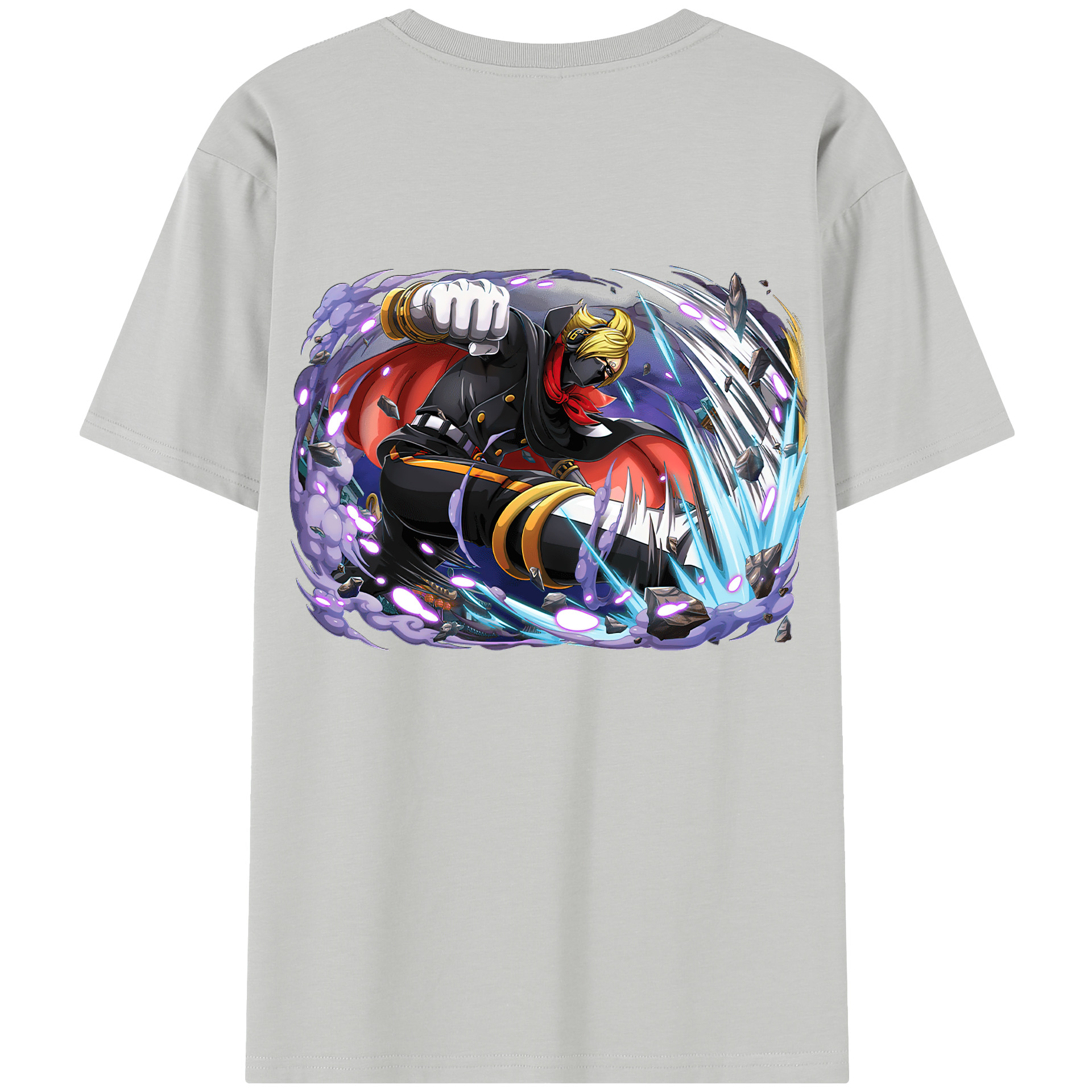 ワンピース ロロノア・ゾロ ONE PIECE Roronoa Zoro 綿100％半袖Tシャツ（背面プリント）