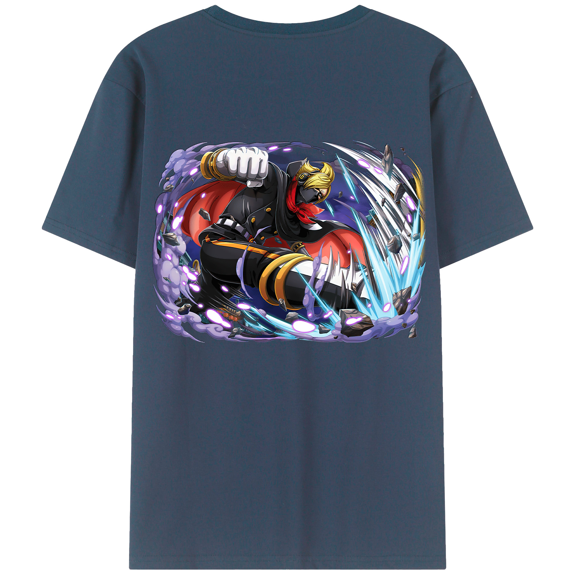 ワンピース ロロノア・ゾロ ONE PIECE Roronoa Zoro 綿100％半袖Tシャツ（背面プリント）