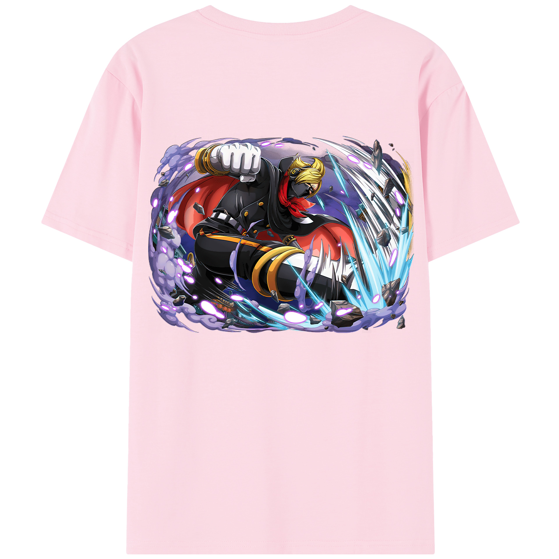 ワンピース ロロノア・ゾロ ONE PIECE Roronoa Zoro 綿100％半袖Tシャツ（背面プリント）