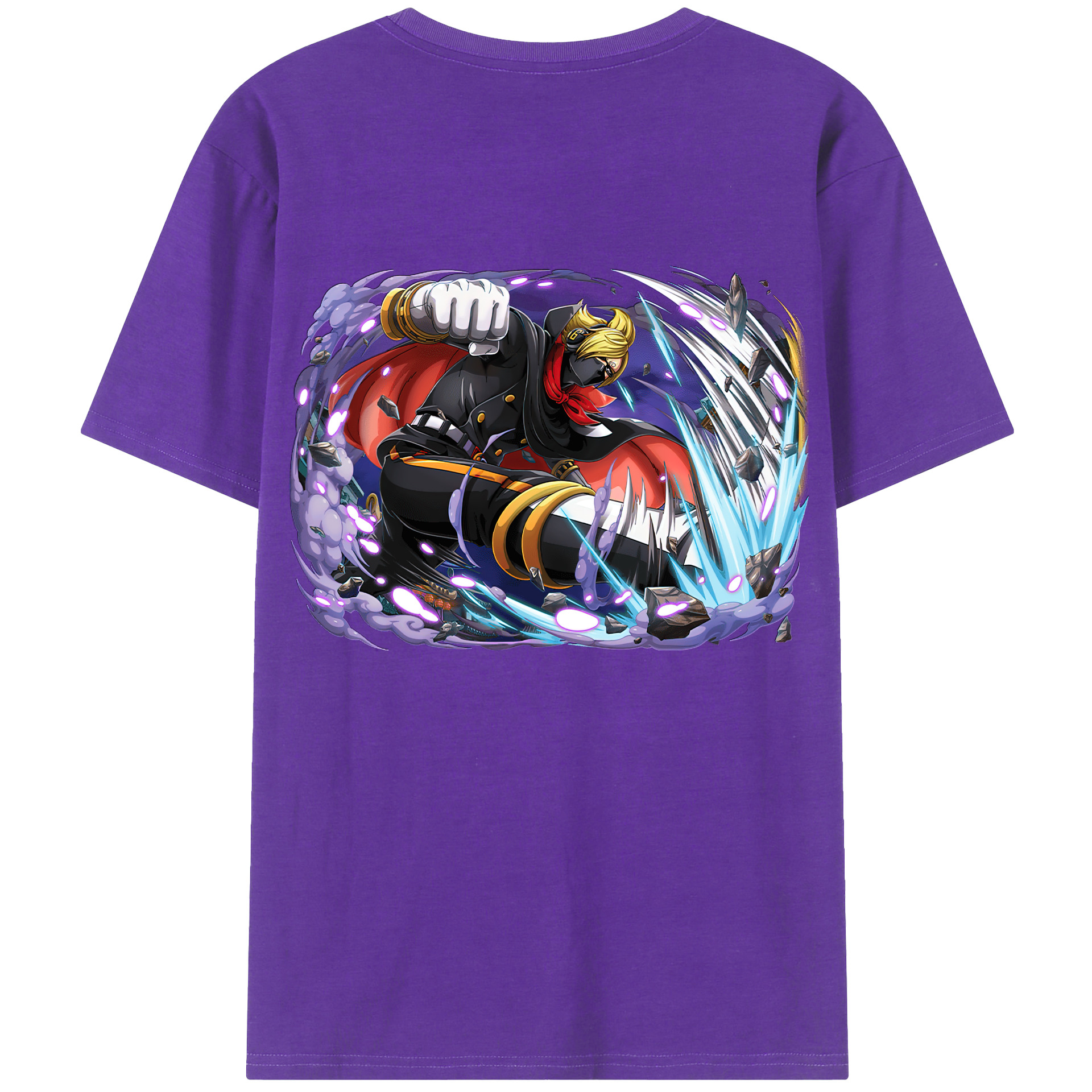 ワンピース ロロノア・ゾロ ONE PIECE Roronoa Zoro 綿100％半袖Tシャツ（背面プリント）
