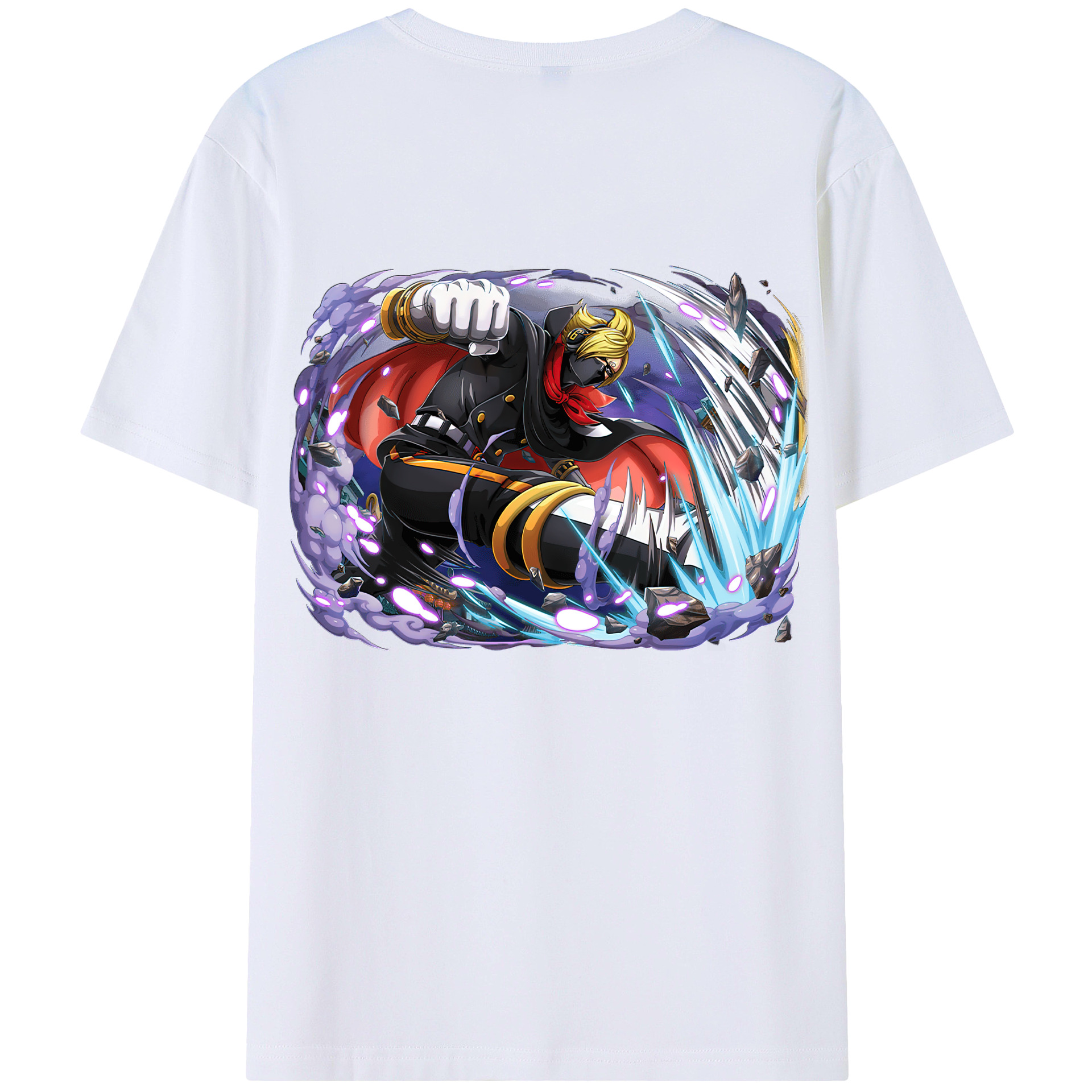 ワンピース ロロノア・ゾロ ONE PIECE Roronoa Zoro 綿100％半袖Tシャツ（背面プリント）