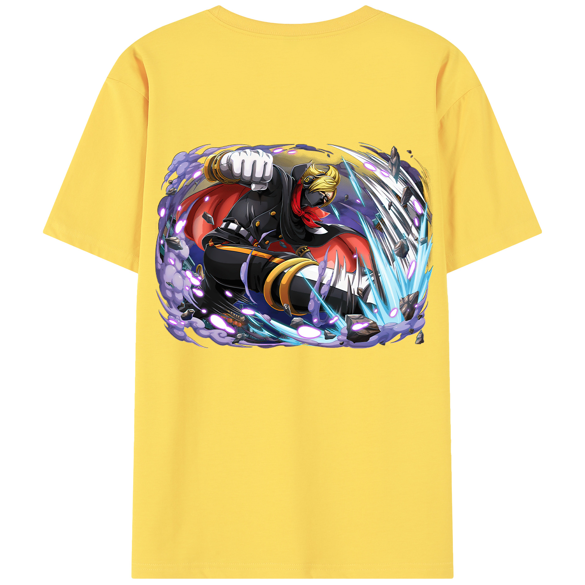 ワンピース ロロノア・ゾロ ONE PIECE Roronoa Zoro 綿100％半袖Tシャツ（背面プリント）