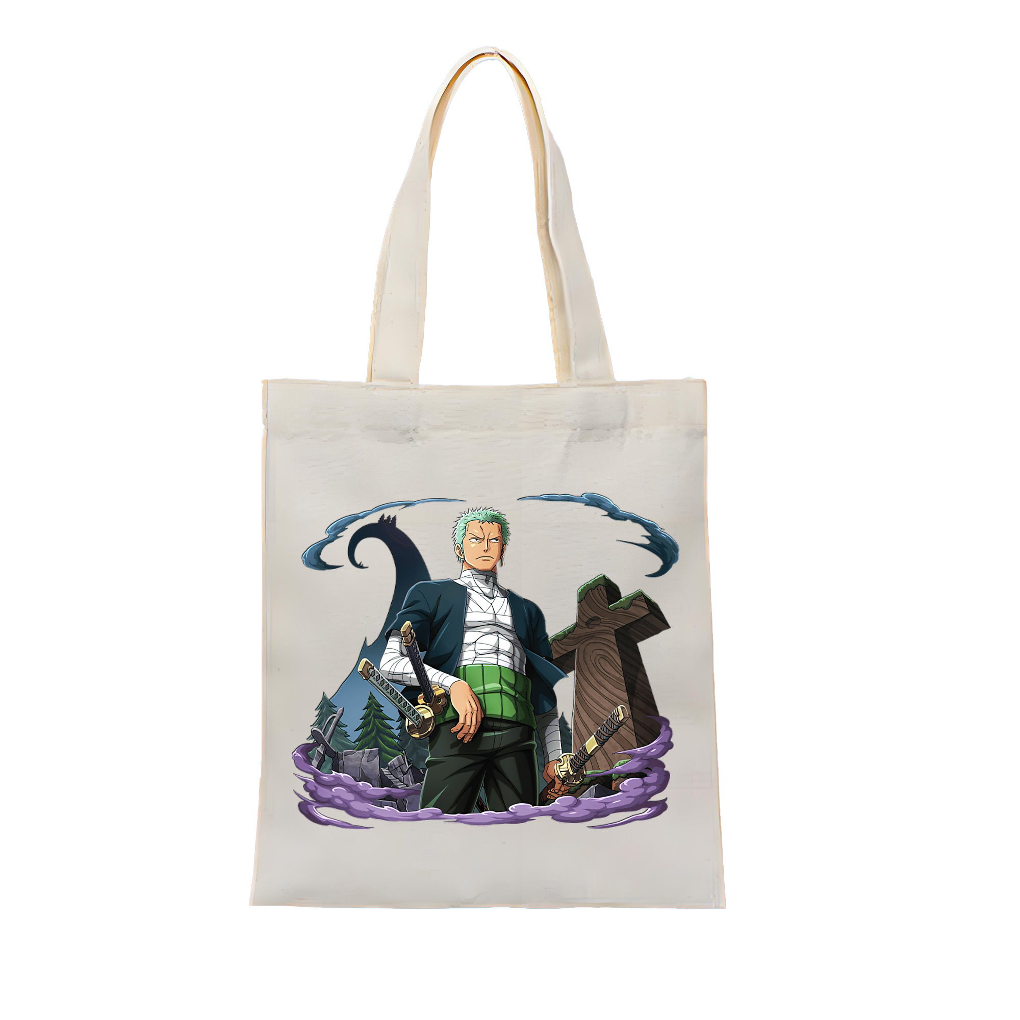 ワンピース ロロノア・ゾロ ONE PIECE Roronoa Zoro 縦型キャンバス生地手提げバッグ　トートバッグ