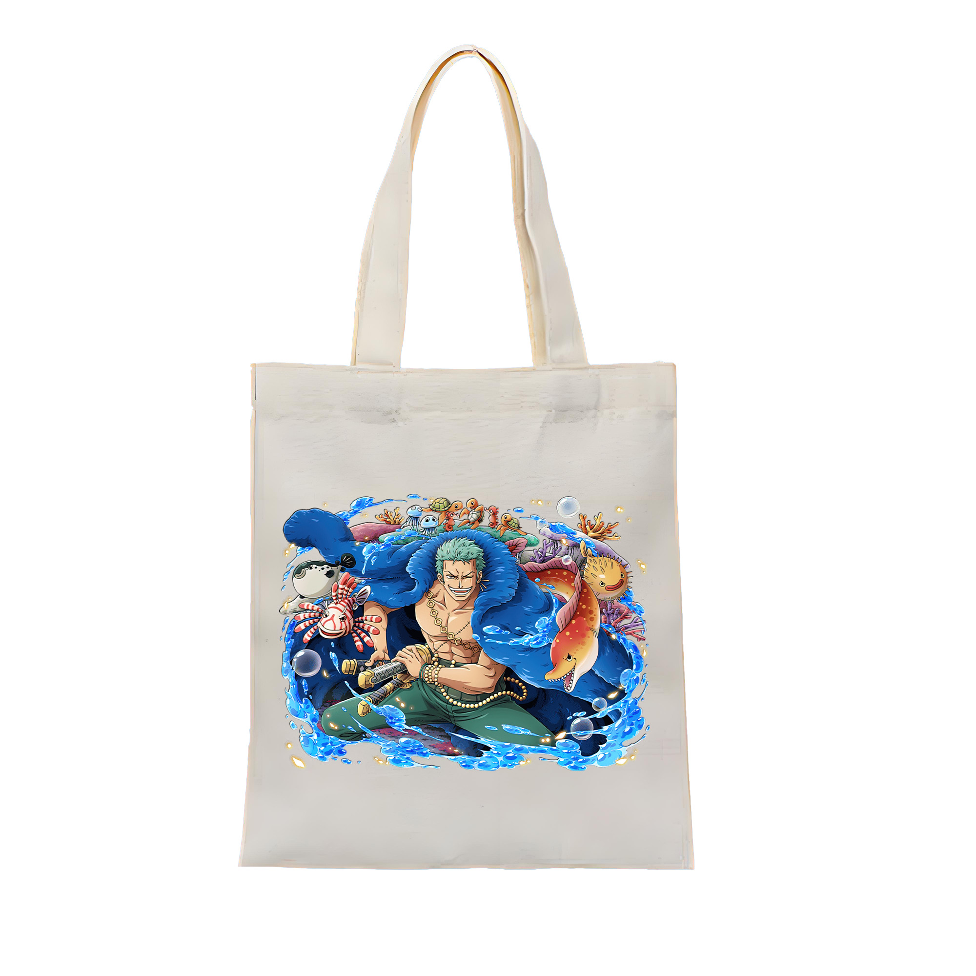 ワンピース ロロノア・ゾロ ONE PIECE Roronoa Zoro 縦型キャンバス生地手提げバッグ　トートバッグ