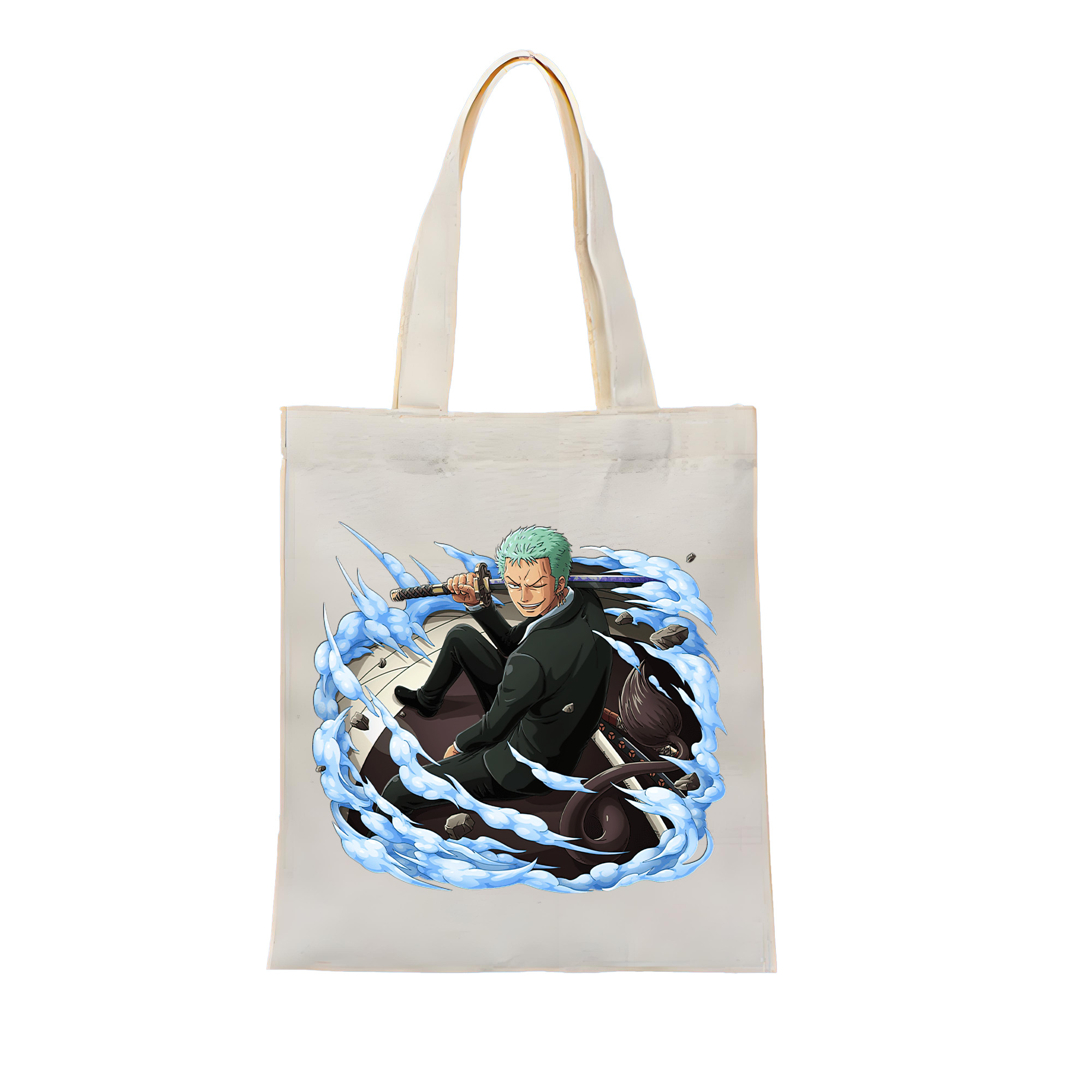 ワンピース ロロノア・ゾロ ONE PIECE Roronoa Zoro 縦型キャンバス生地手提げバッグ　トートバッグ