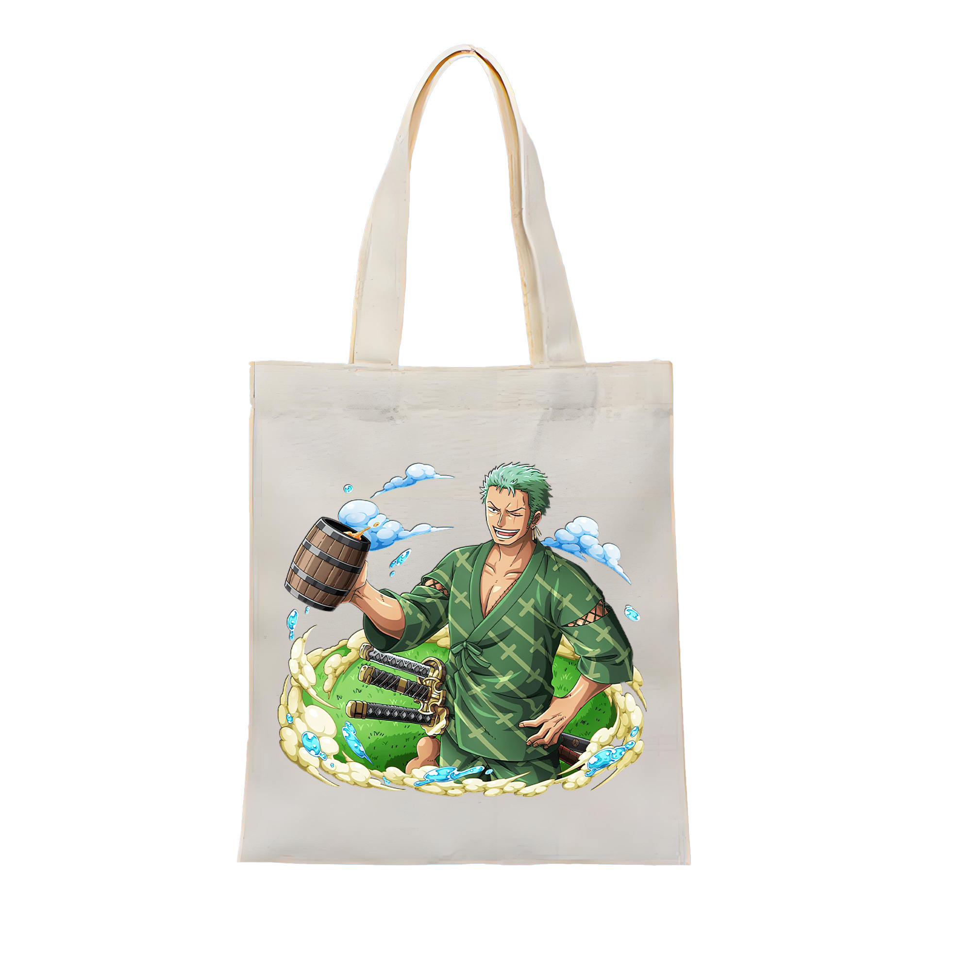 ワンピース ロロノア・ゾロ ONE PIECE Roronoa Zoro 縦型キャンバス生地手提げバッグ　トートバッグ
