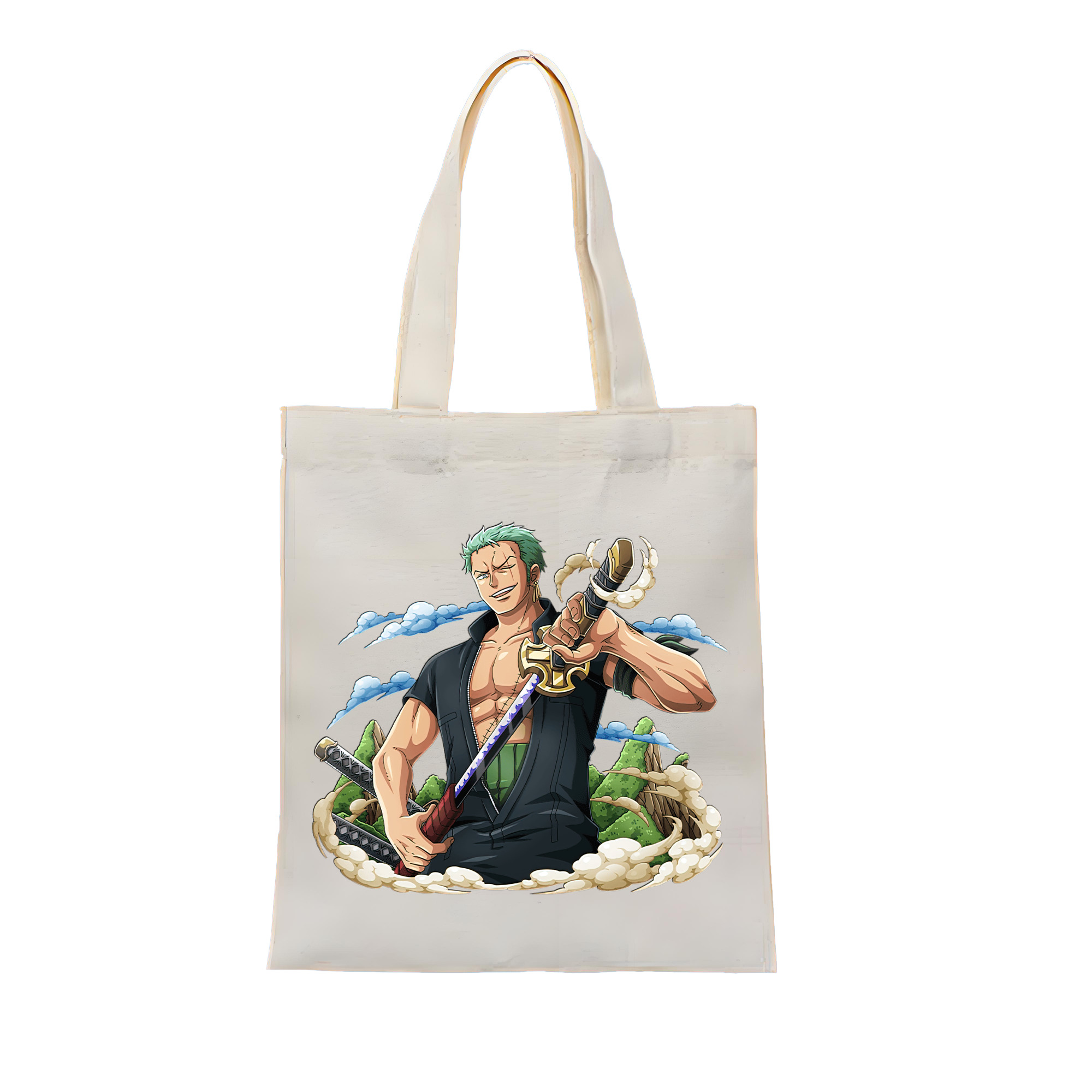 ワンピース ロロノア・ゾロ ONE PIECE Roronoa Zoro 縦型キャンバス生地手提げバッグ　トートバッグ