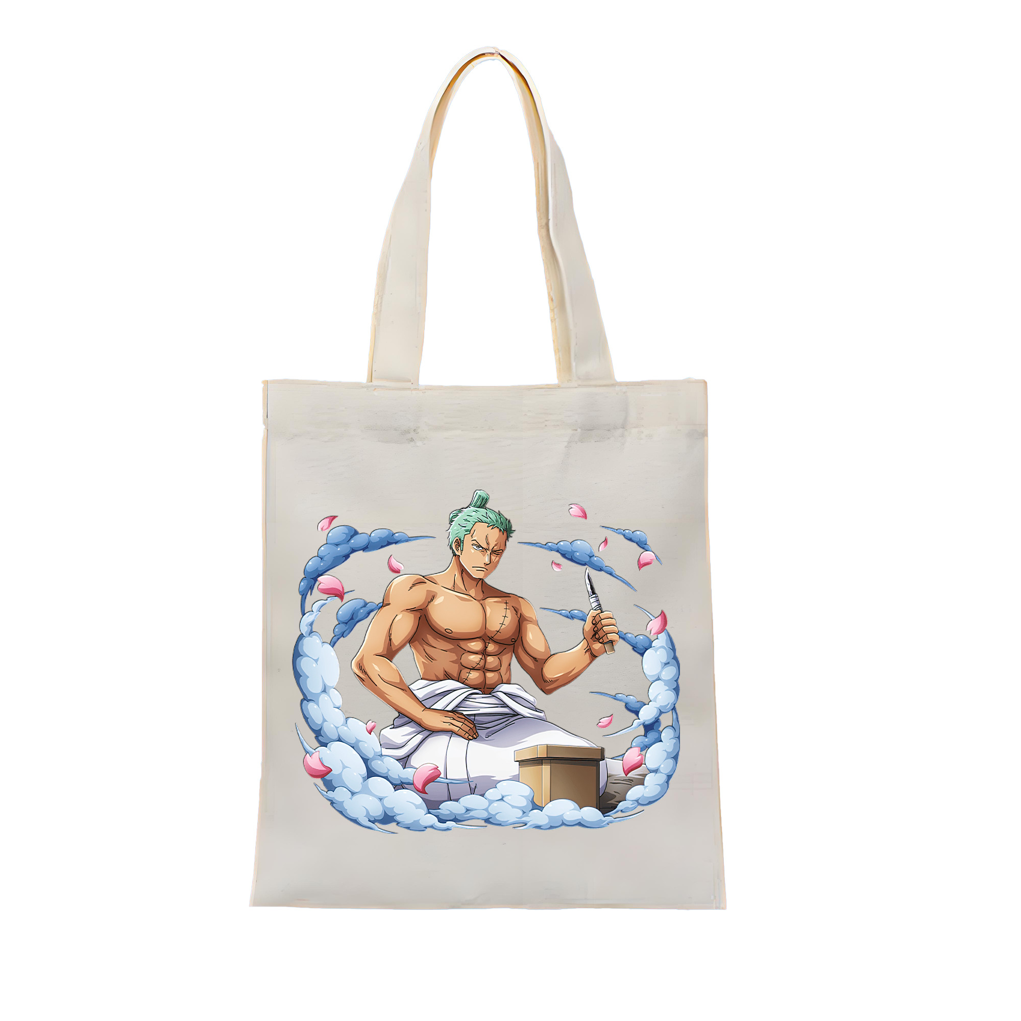 ワンピース ロロノア・ゾロ ONE PIECE Roronoa Zoro 縦型キャンバス生地手提げバッグ　トートバッグ