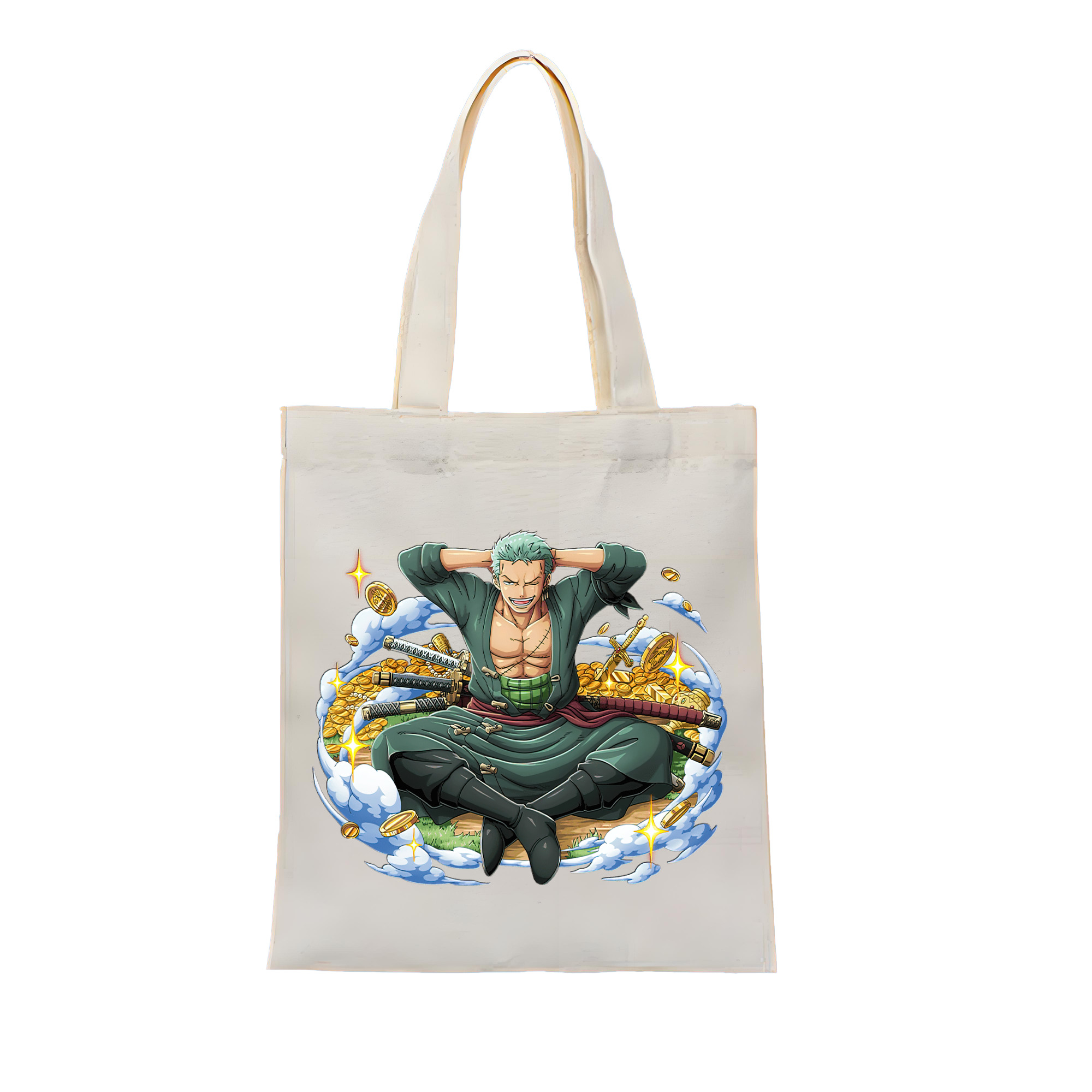ワンピース ロロノア・ゾロ ONE PIECE Roronoa Zoro 縦型キャンバス生地手提げバッグ　トートバッグ